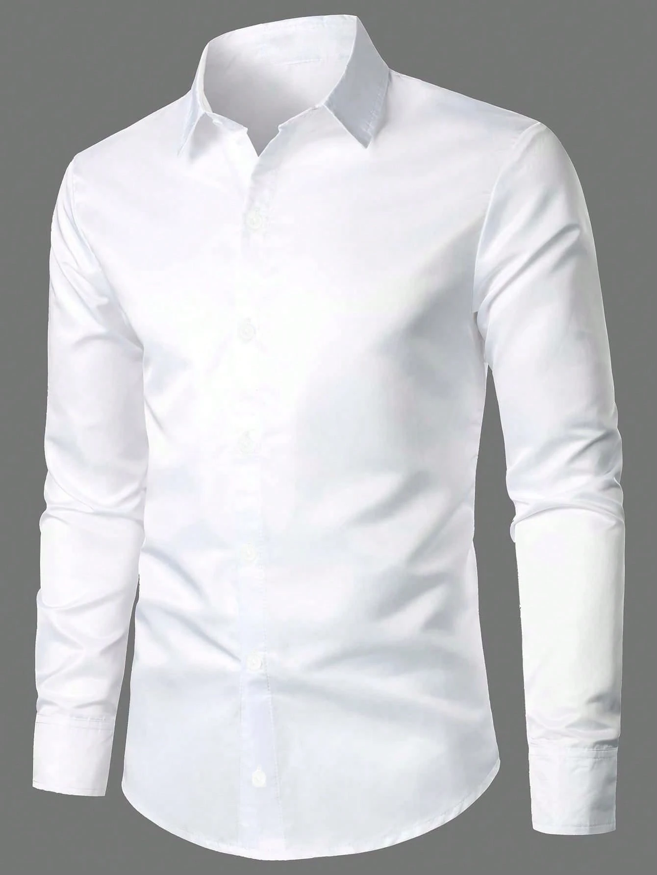Cottnline Chemise habillée homme en 100% coton de couleur unie