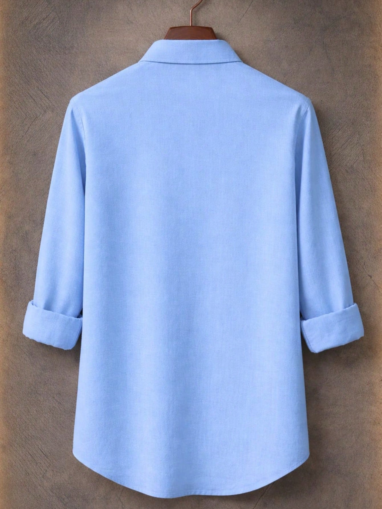 Chemise décontractée à manches longues ajustée pour hommes - Mélange de coton et de lin — vue 7