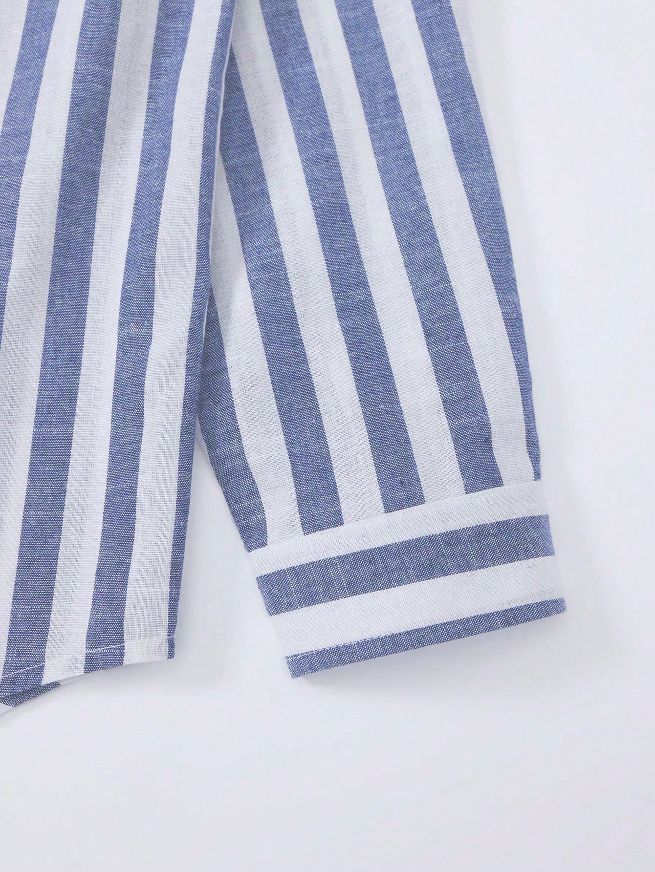 Chemise décontractée à manches longues à rayures de billets de banque vintage pour hommes — vue 8