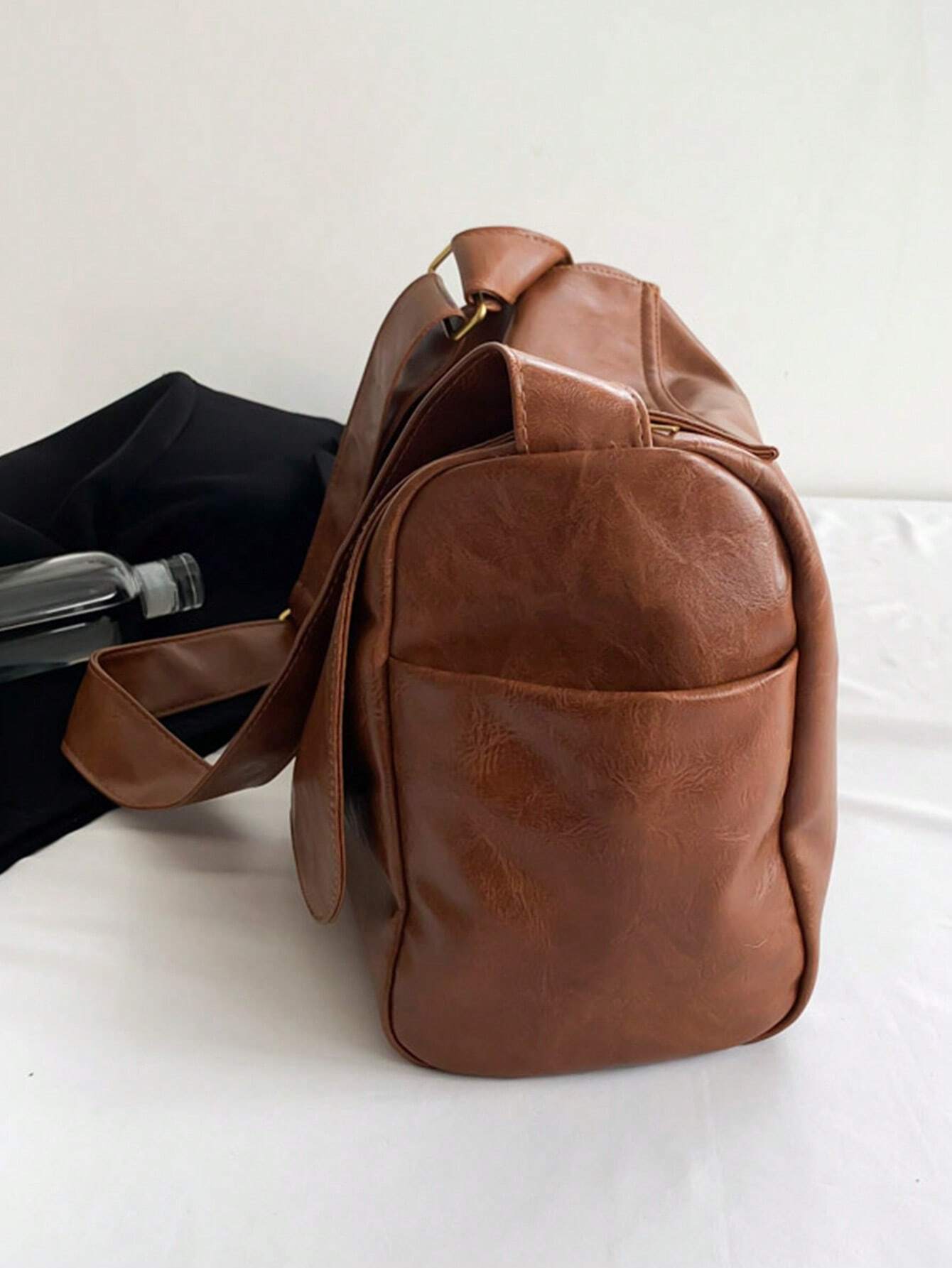Dedoo Sac à bandoulière minimaliste grande capacité, surface texturée, sangle réglable, — vue 4