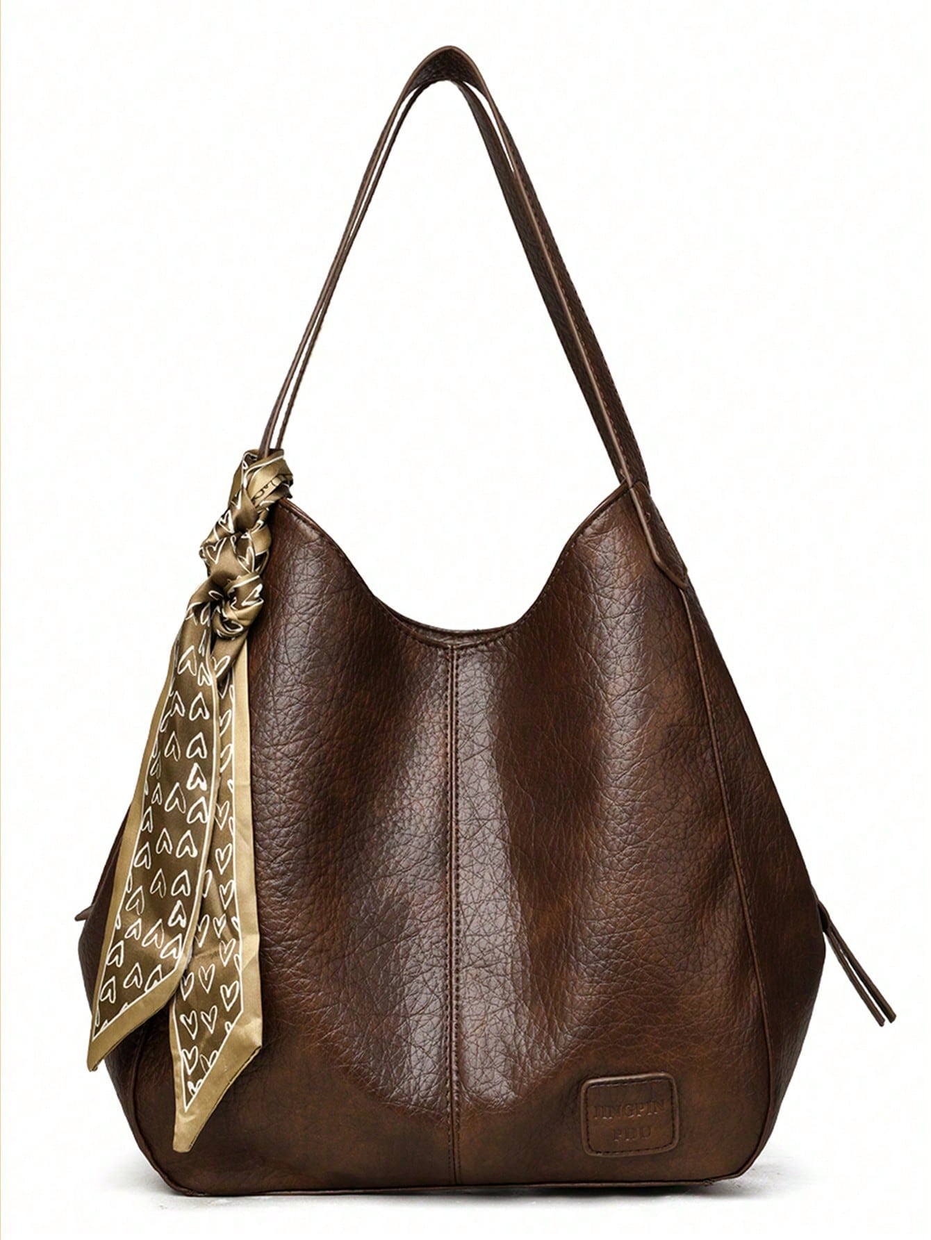 Dedoo Sac fourre-tout vintage grande capacité pour femmes, sac texturé haut de gamme — vue 8