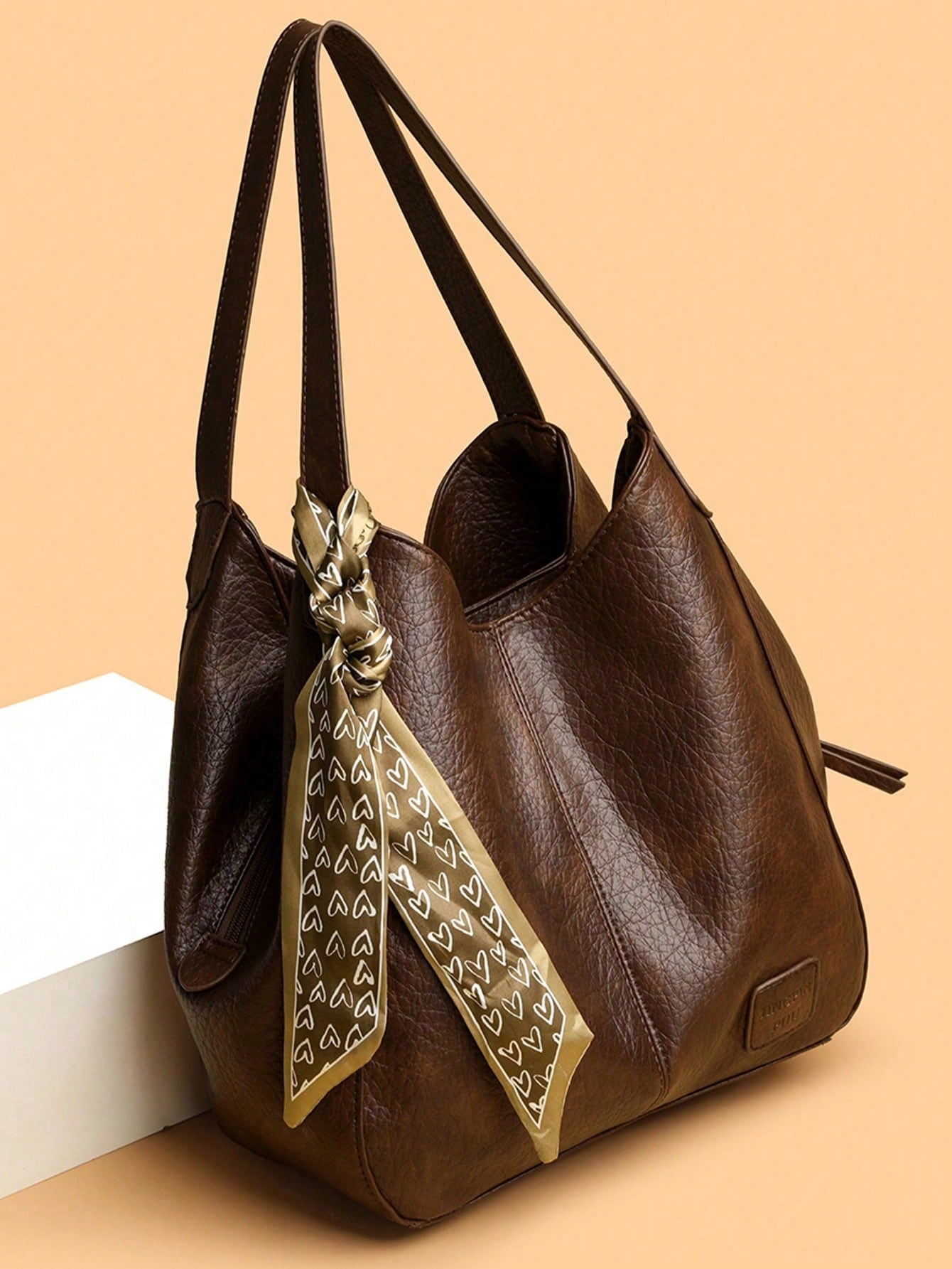 Dedoo Sac fourre-tout vintage grande capacité pour femmes, sac texturé haut de gamme — vue 11