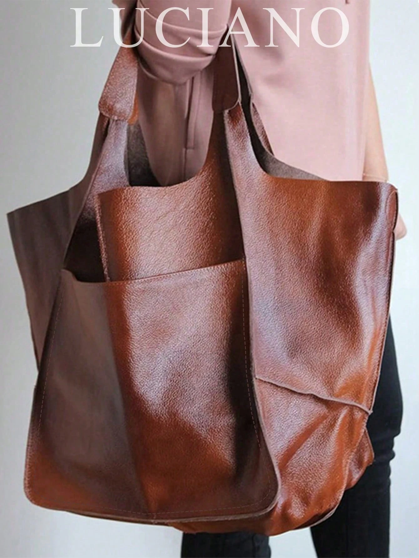 Nouveau sac fourre-tout surdimensionné de mode automne/hiver pour femmes, sac d'épaule