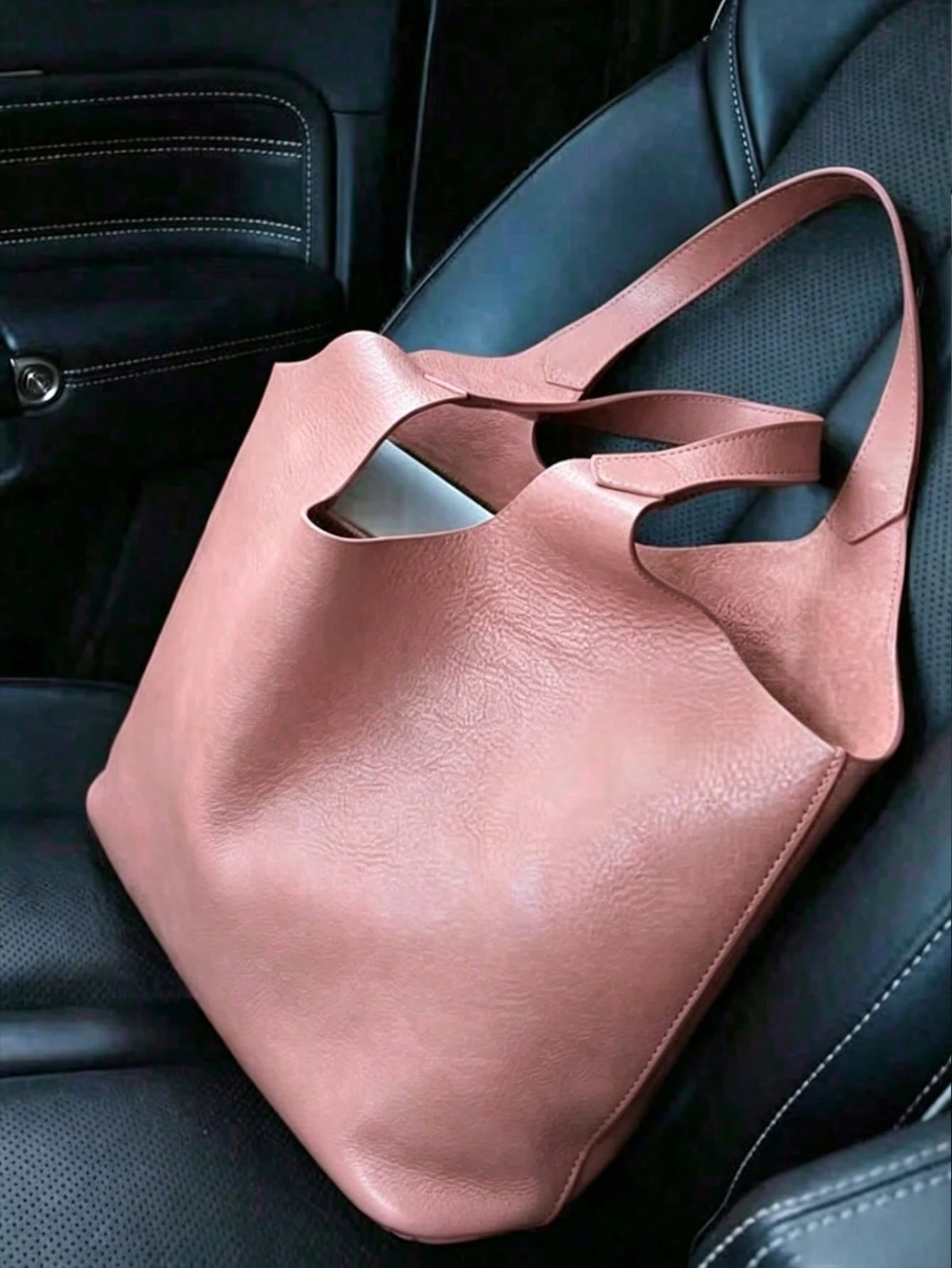 Dedoo Sac fourre-tout vintage grande capacité pour femmes, sac texturé haut de gamme — vue 10