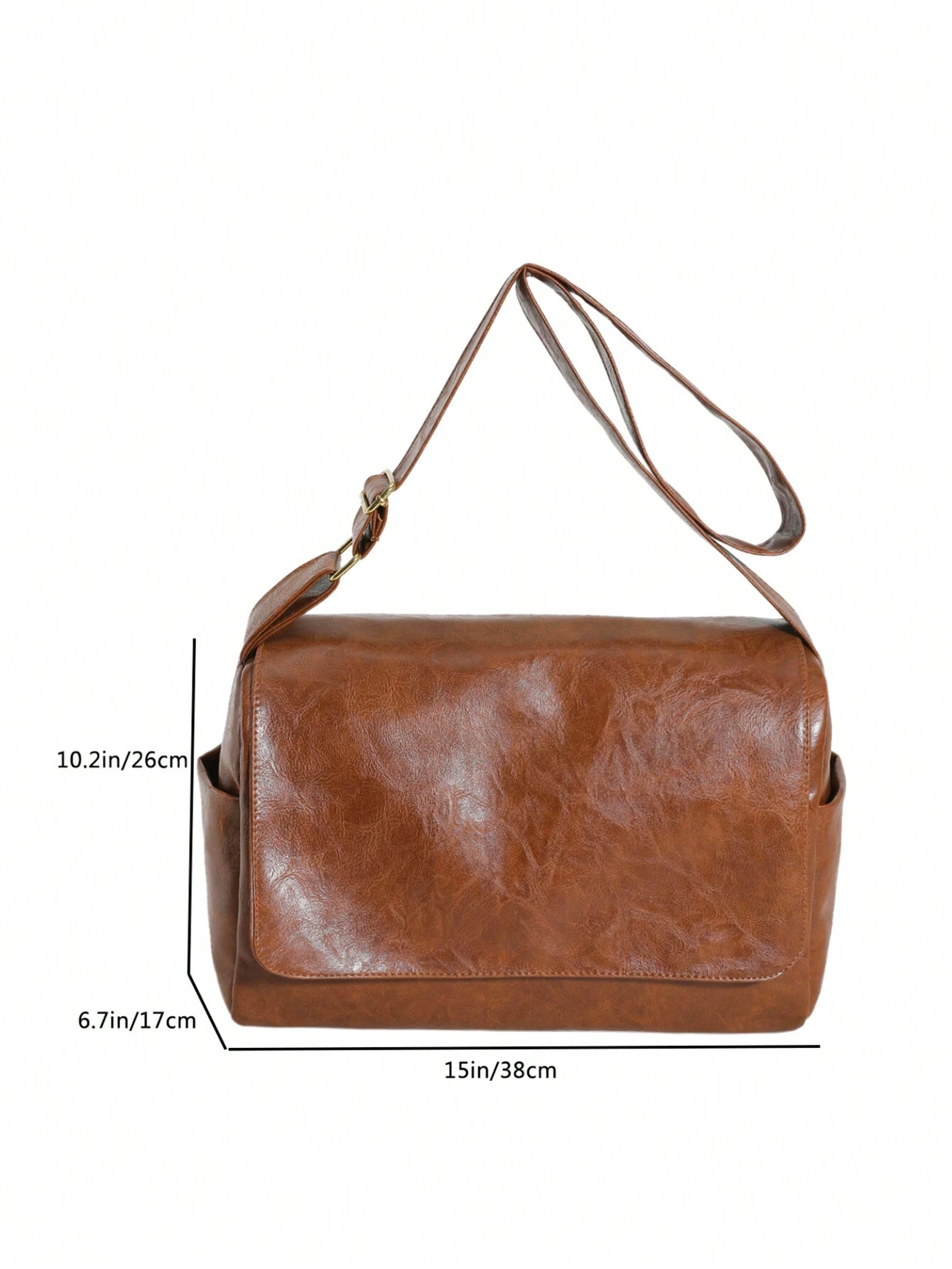 Dedoo Sac à bandoulière minimaliste grande capacité, surface texturée, sangle réglable, — vue 7