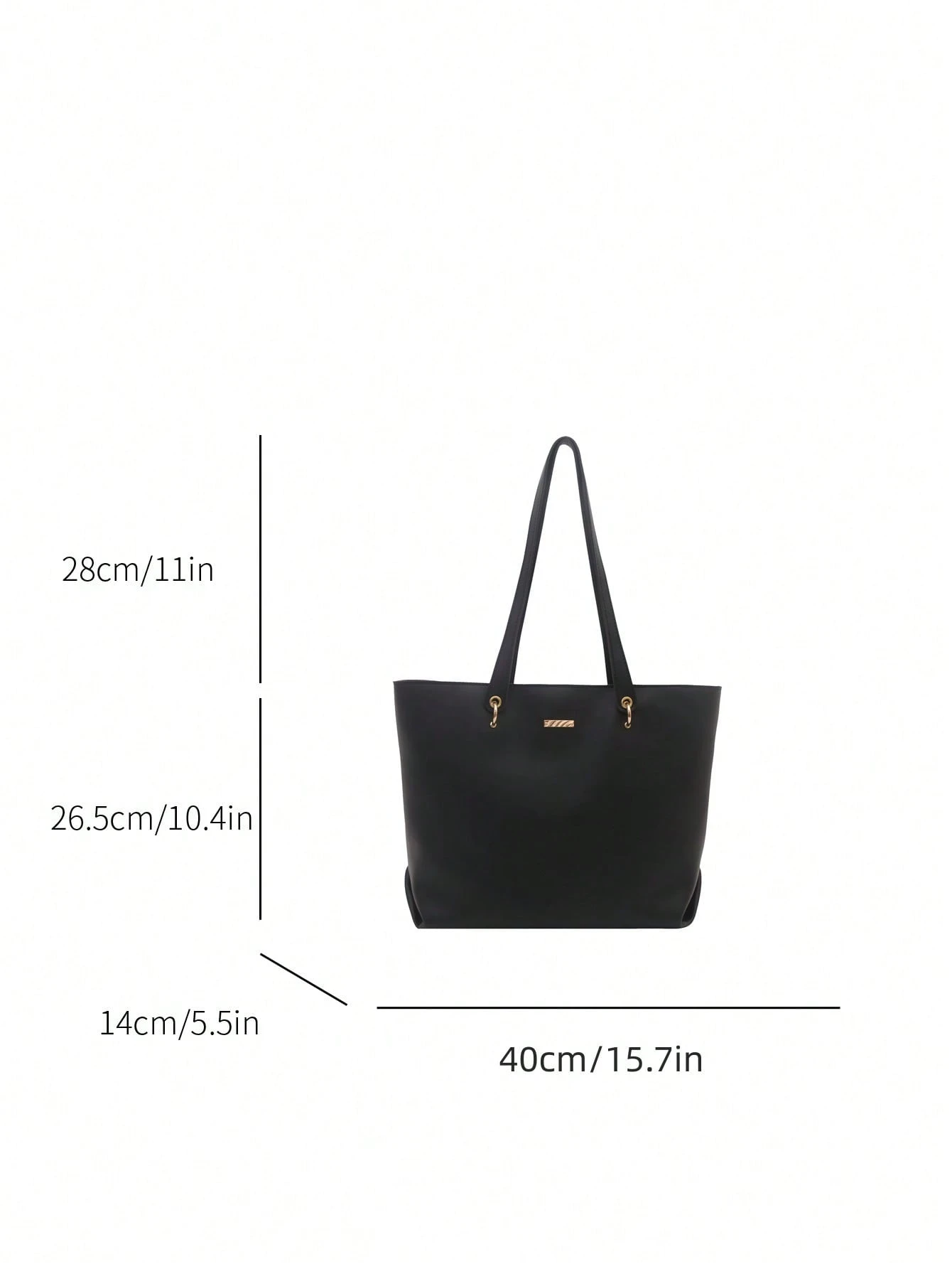 Sac fourre-tout polyvalent à blocs de couleurs pour femmes, léger et minimaliste, sac à — vue 12