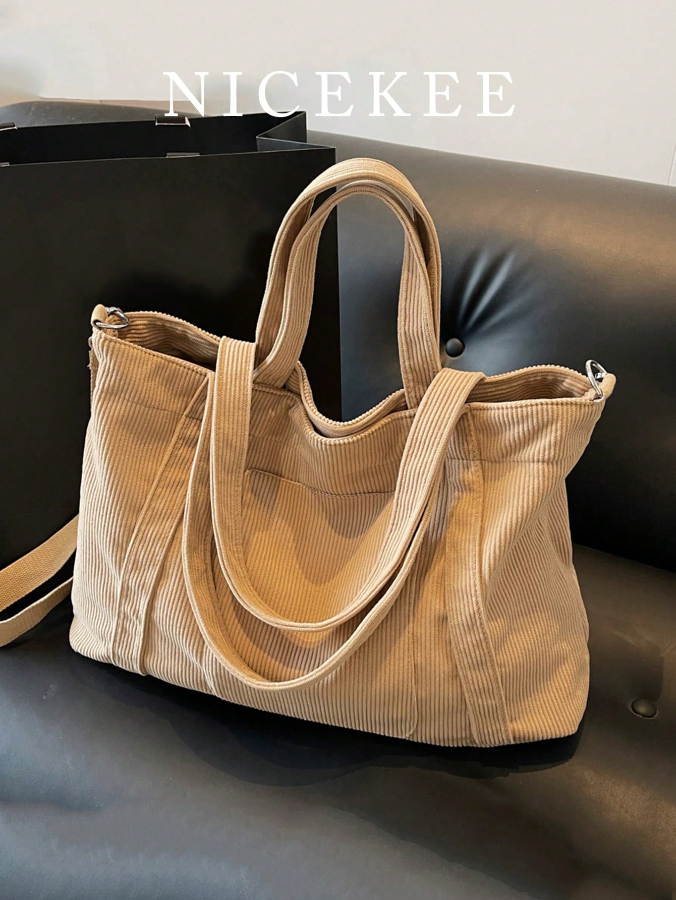 Nouveau sac à bandoulière de style collège classique, mode, décontracté, grande capacité, — vue 4