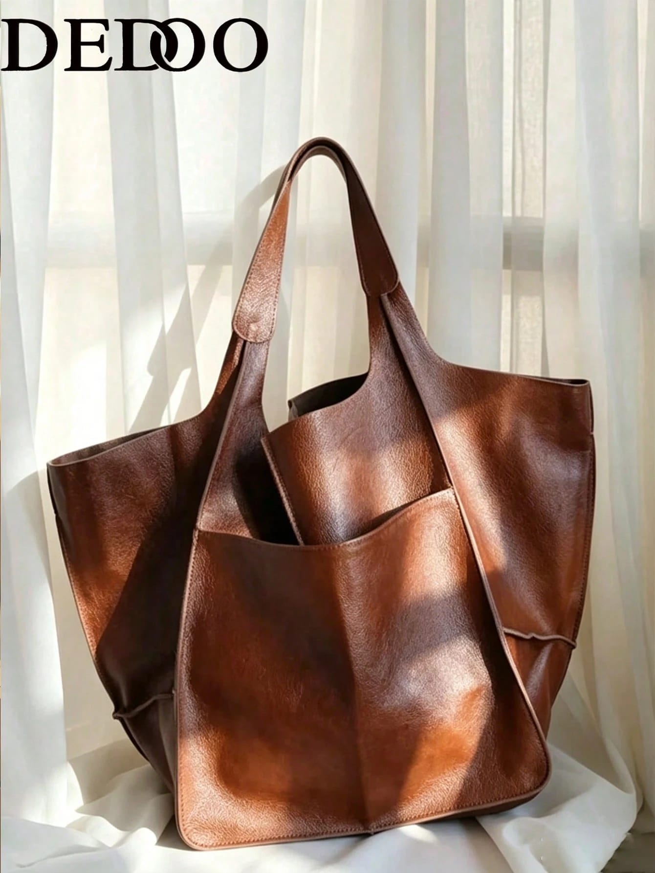 Dedoo Nouveau sac à main grande taille pour femmes automne/hiver, design de niche,