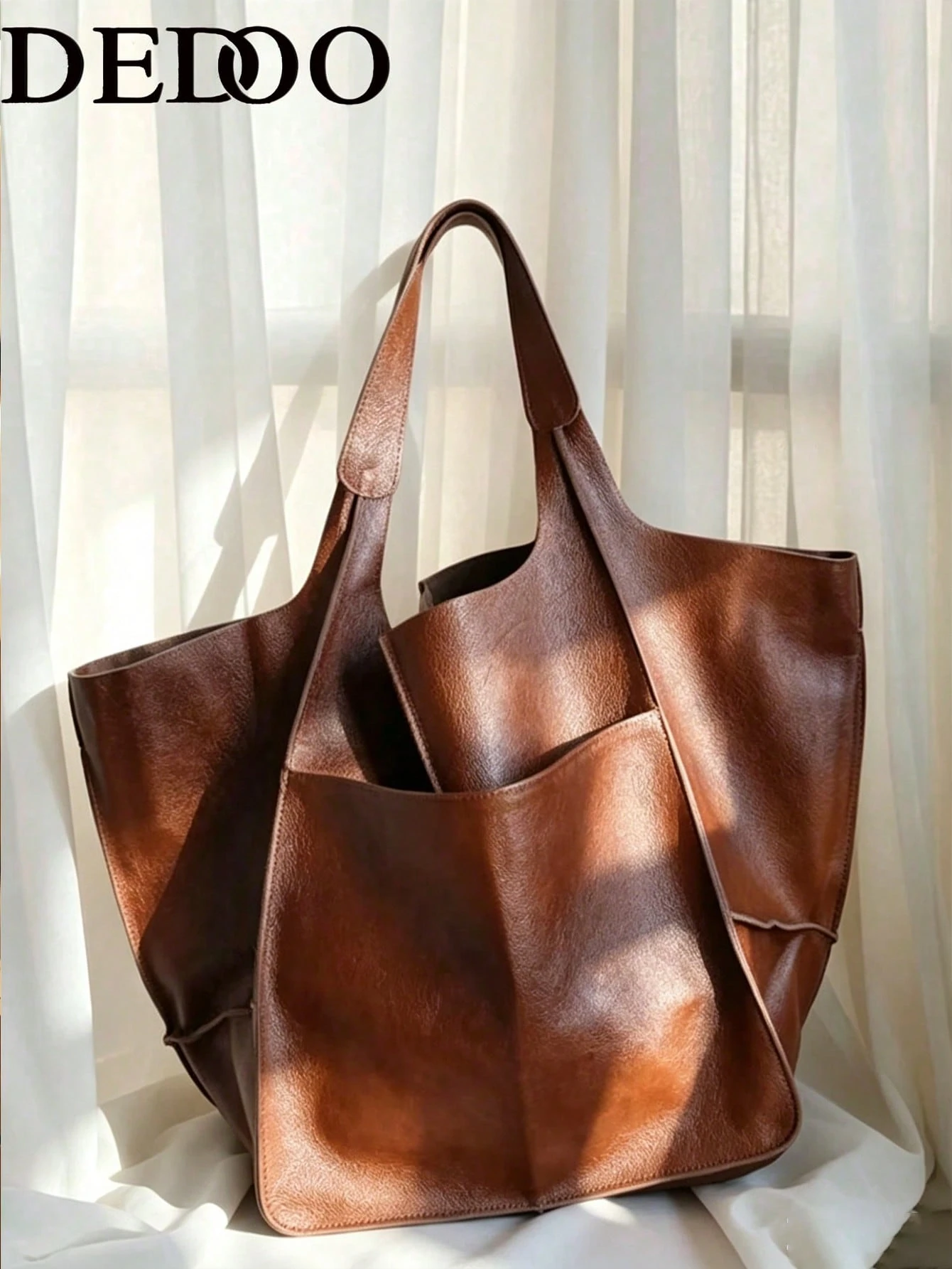 Dedoo Nouveau sac à main grande taille pour femmes automne/hiver, design de niche,
