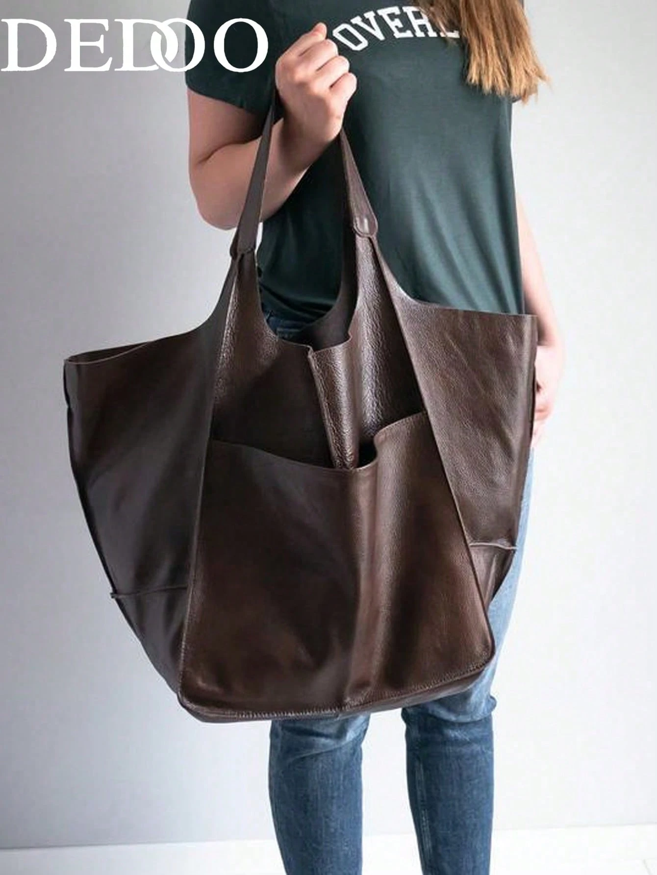 Dedoo Nouveau sac à main grande taille pour femmes automne/hiver, design de niche, — vue 3