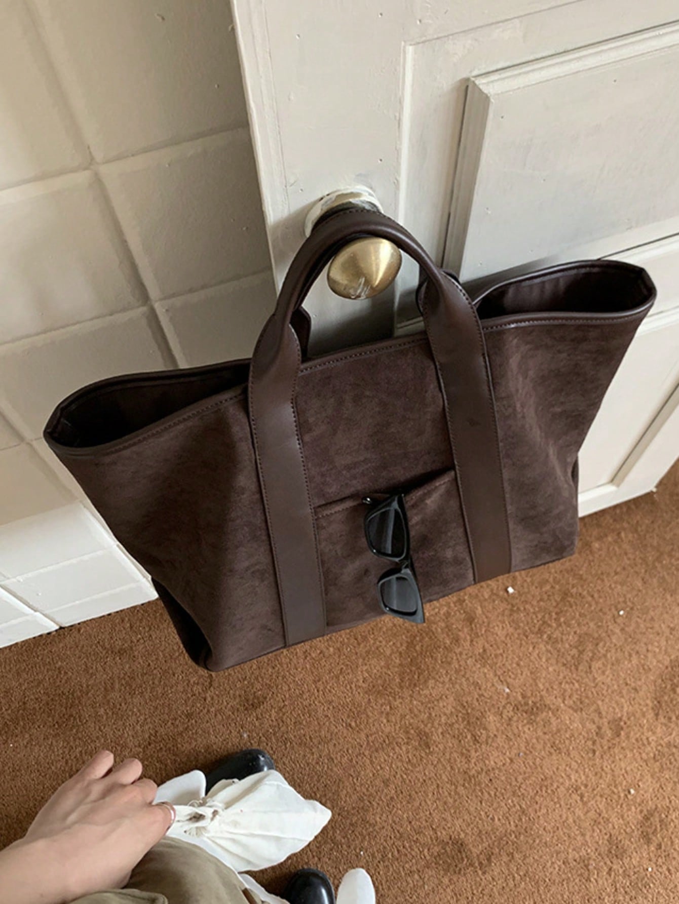 Dedoo Sac cabas à la mode imprimé peau de serpent, idéal pour les voyages et le shopping — vue 12