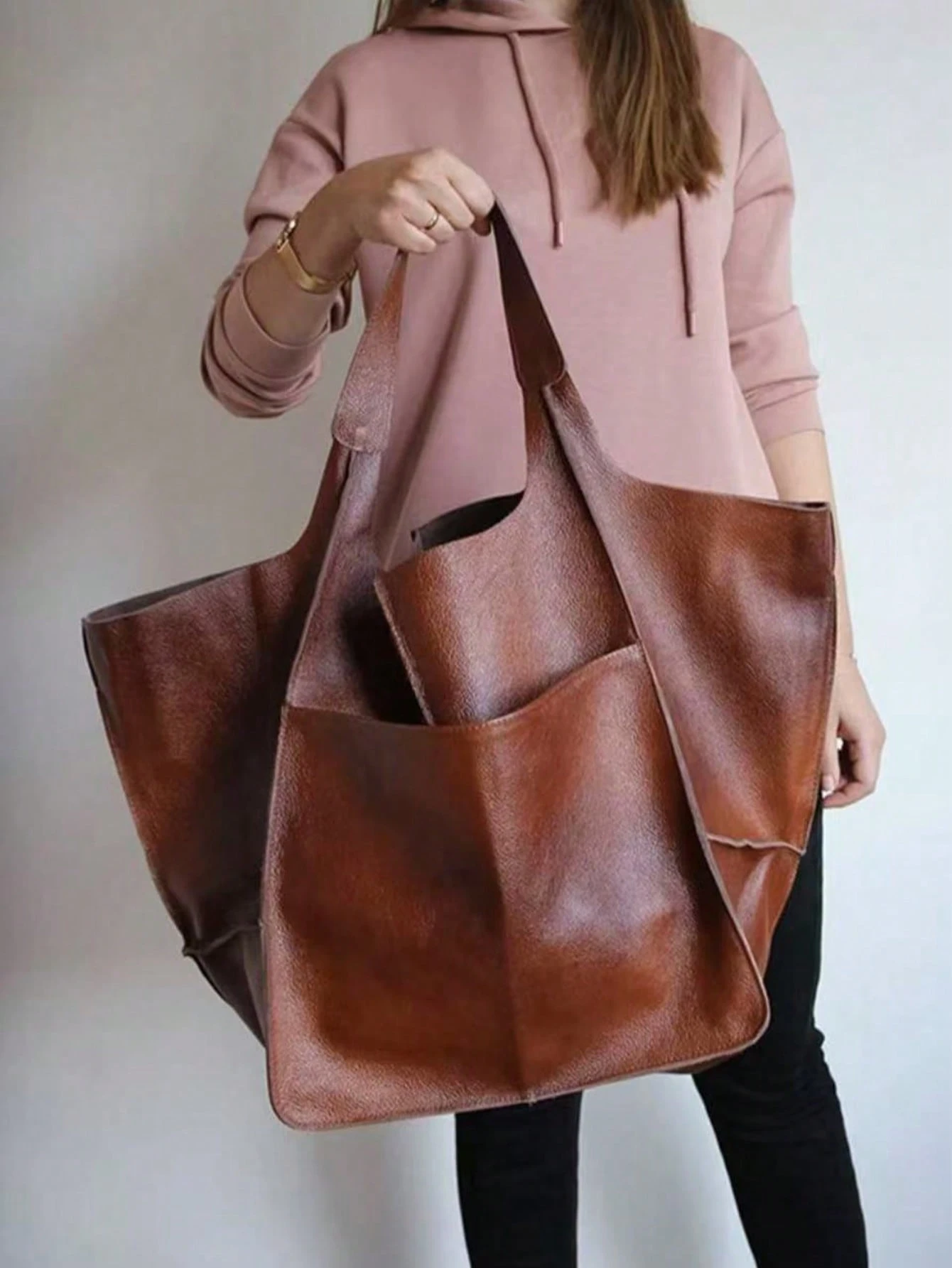 Dedoo Nouveau sac à main grande taille pour femmes automne/hiver, design de niche, — vue 10