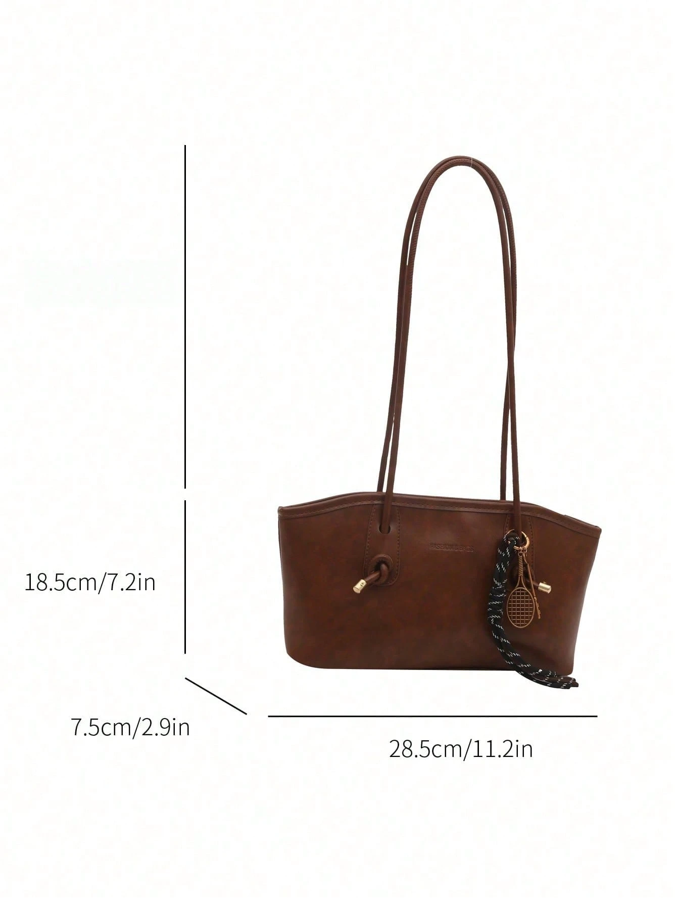 Sac fourre-tout long et souple avec doubles bretelles d'épaule longues en même matière, — vue 2