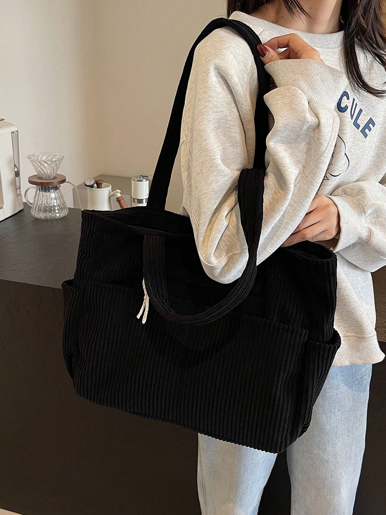 2026 Nouveau sac à bandoulière grande capacité pour femme, design de niche, décontracté