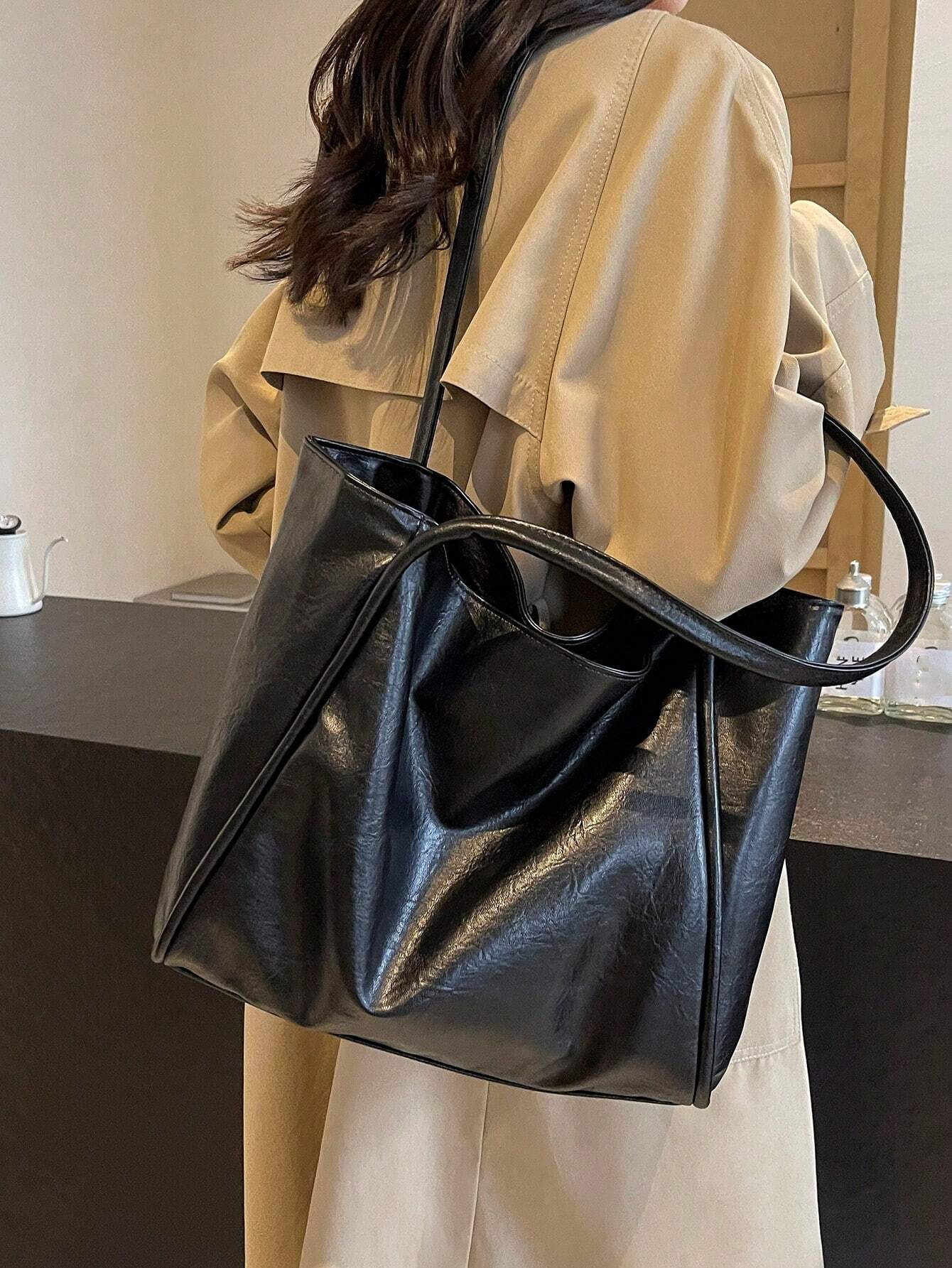 Sac à main élégant bordeaux pour femme, sac à la mode pour les trajets — vue 5
