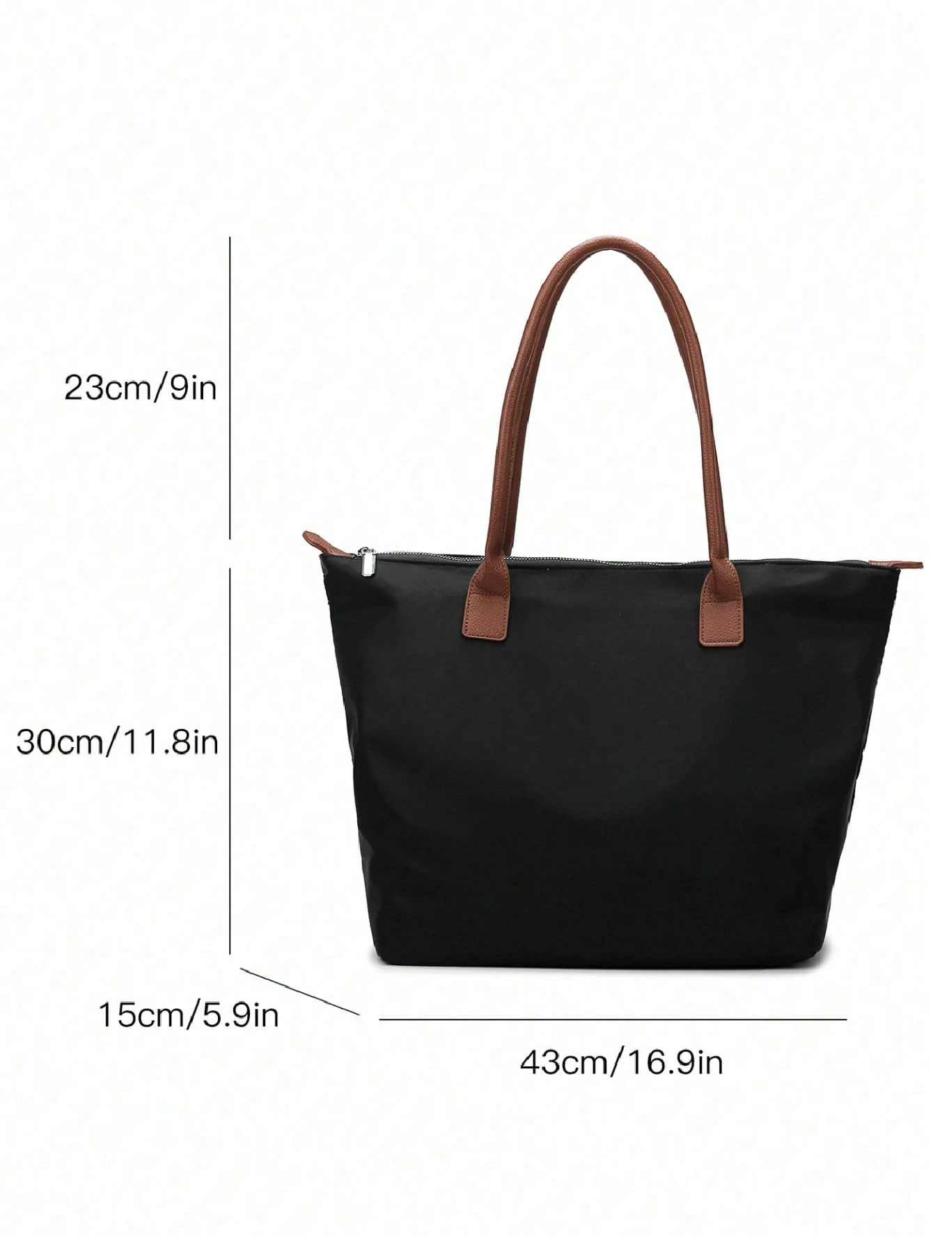 Simple et, grand sac fourre-tout en toile Oxford pour femmes, sac à épaule polyvalent et — vue 10
