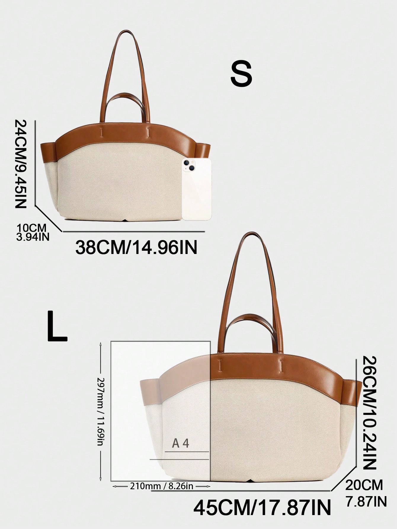 Nouveau sac fourre-tout pour femmes, sac à provisions en canevas de grande capacité et, — vue 8