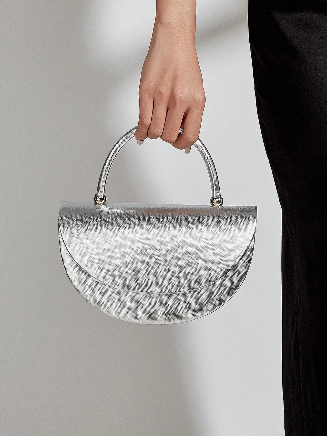 Sac à main enrobé pour femmes, pochette à chaîne, sac de soirée pour mariages, bals et — vue 3