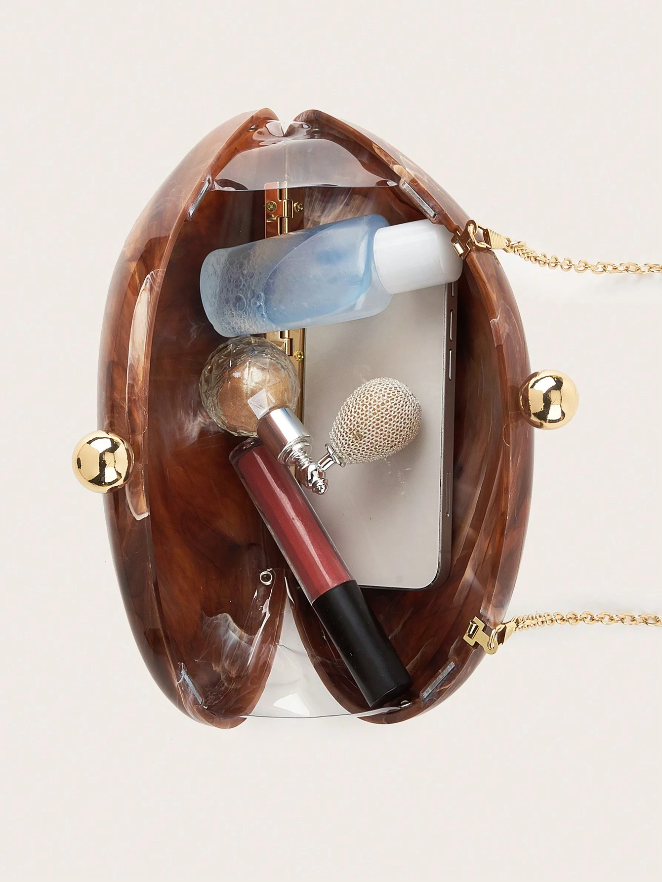 Cette élégante et charmante pochette en acrylique présente un design dégradé de couleurs, — vue 7