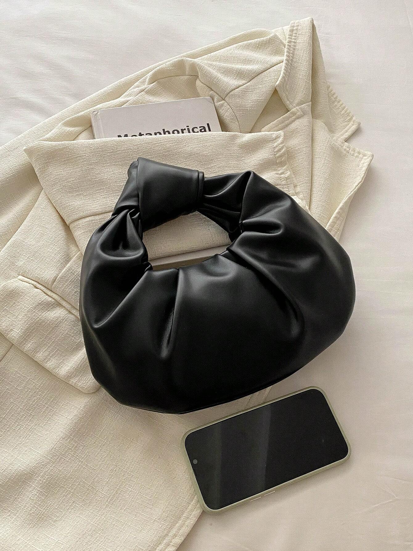 Sac à main en PU plissé en forme de nuage pour femmes, sac fourre-tout et de haute qualité — vue 11