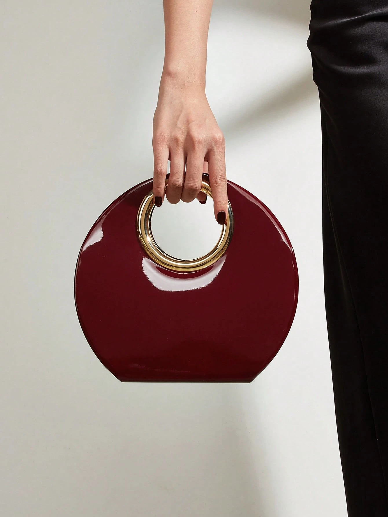 Sac à main élégant en PU pour femmes, pochette minimaliste à chaîne, sac de luxe léger — vue 6