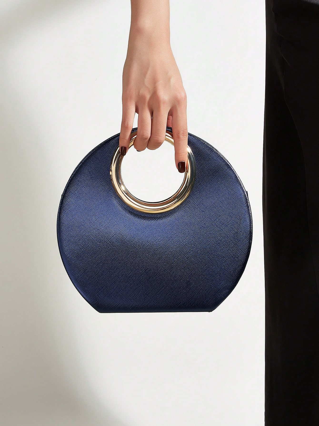 Sac à main élégant en PU pour femmes, pochette minimaliste à chaîne, sac de luxe léger — vue 5