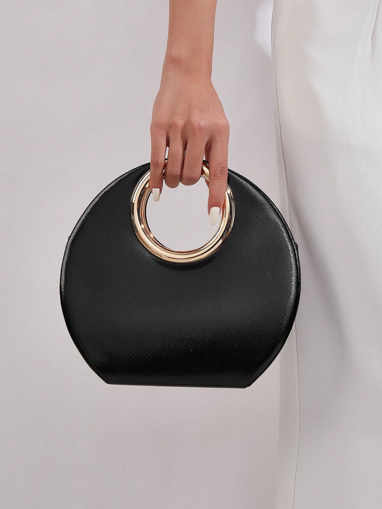 Sac à main élégant en PU pour femmes, pochette minimaliste à chaîne, sac de luxe léger