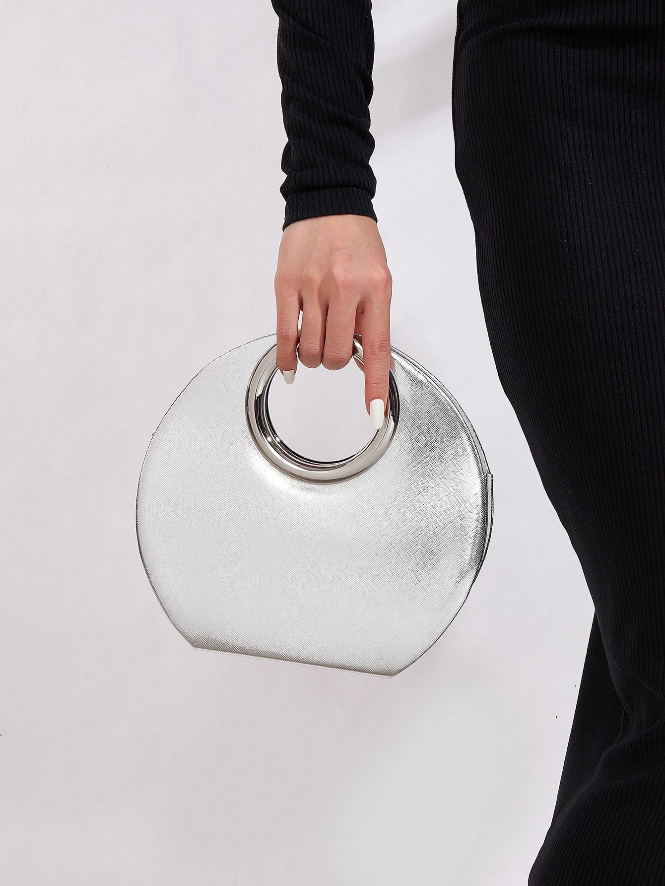 Sac à main élégant en PU pour femmes, pochette minimaliste à chaîne, sac de luxe léger — vue 2