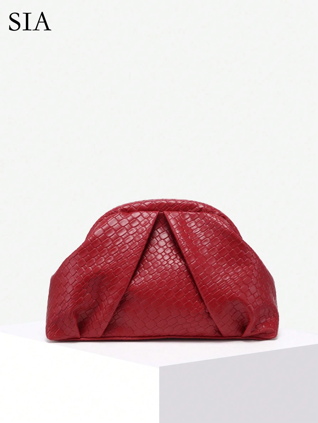 Sac à bandoulière en forme de croissant grande capacité en faux cuir style vintage punk — vue 2