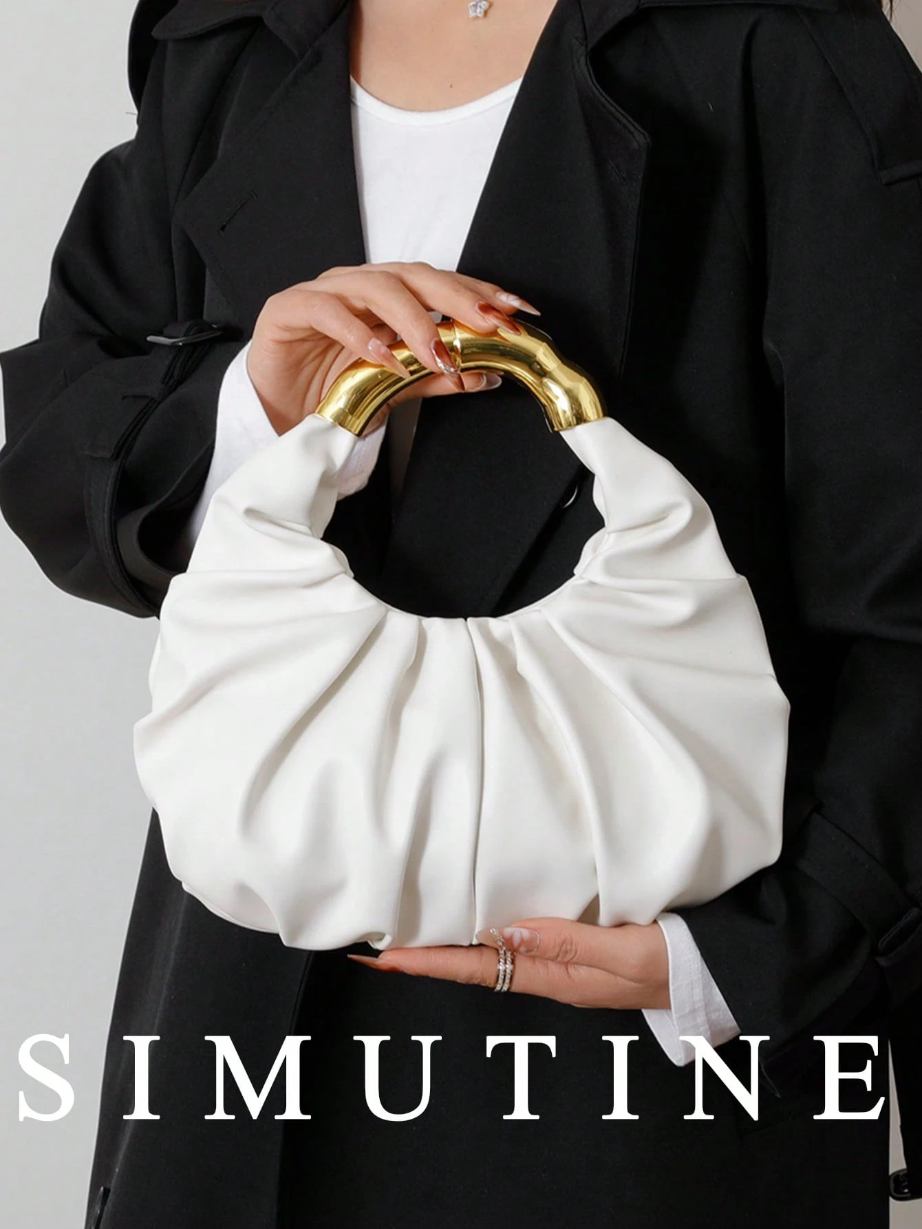 SIMUTINE Sac à main unique et de haute qualité en forme de nuage pour femme, nouveau sac — vue 9