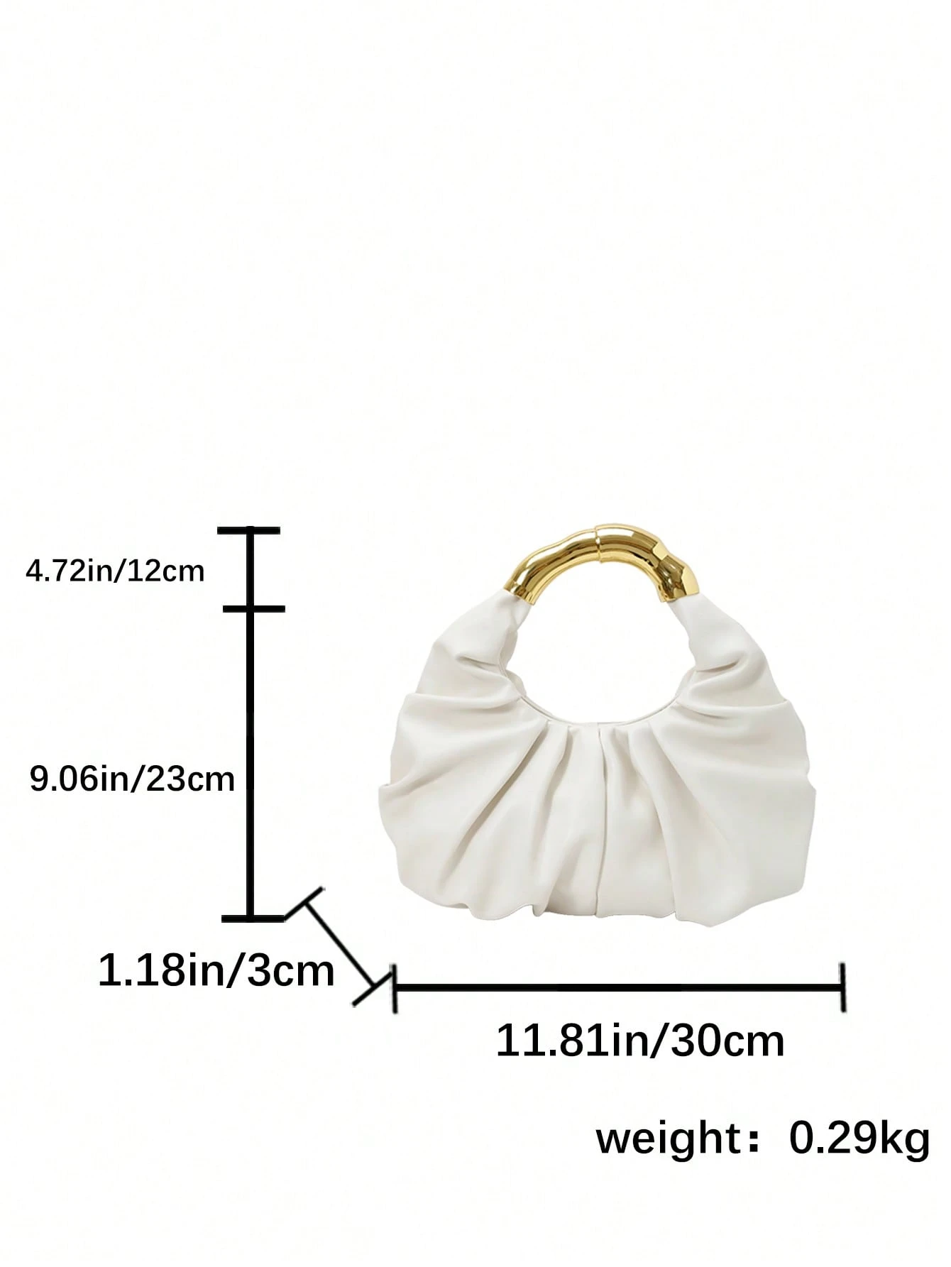 SIMUTINE Sac à main unique et de haute qualité en forme de nuage pour femme, nouveau sac — vue 12