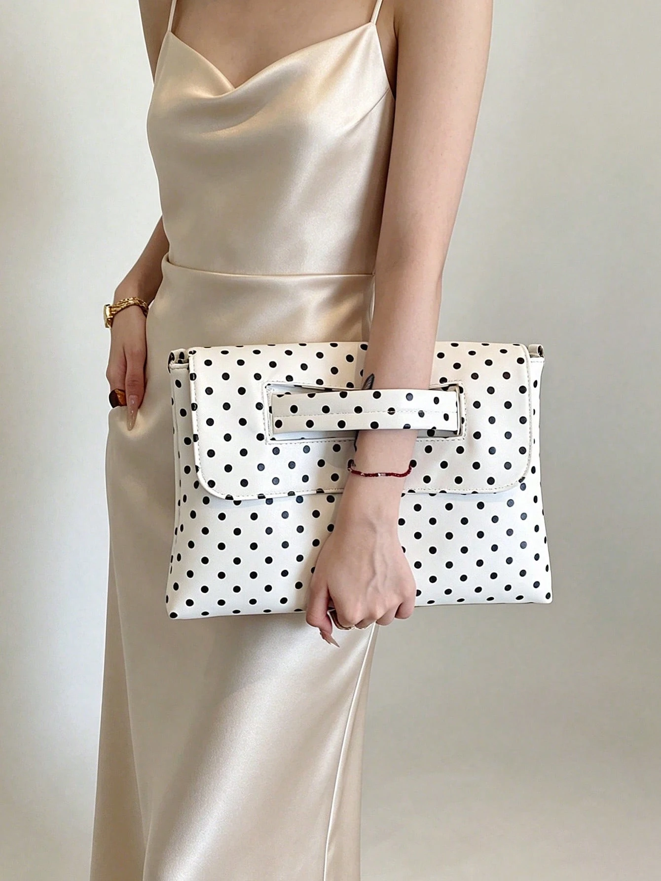 Dedoo Charme luxueux, élégant et raffiné, sac vintage carré noir de luxe discret, cadeau — vue 7
