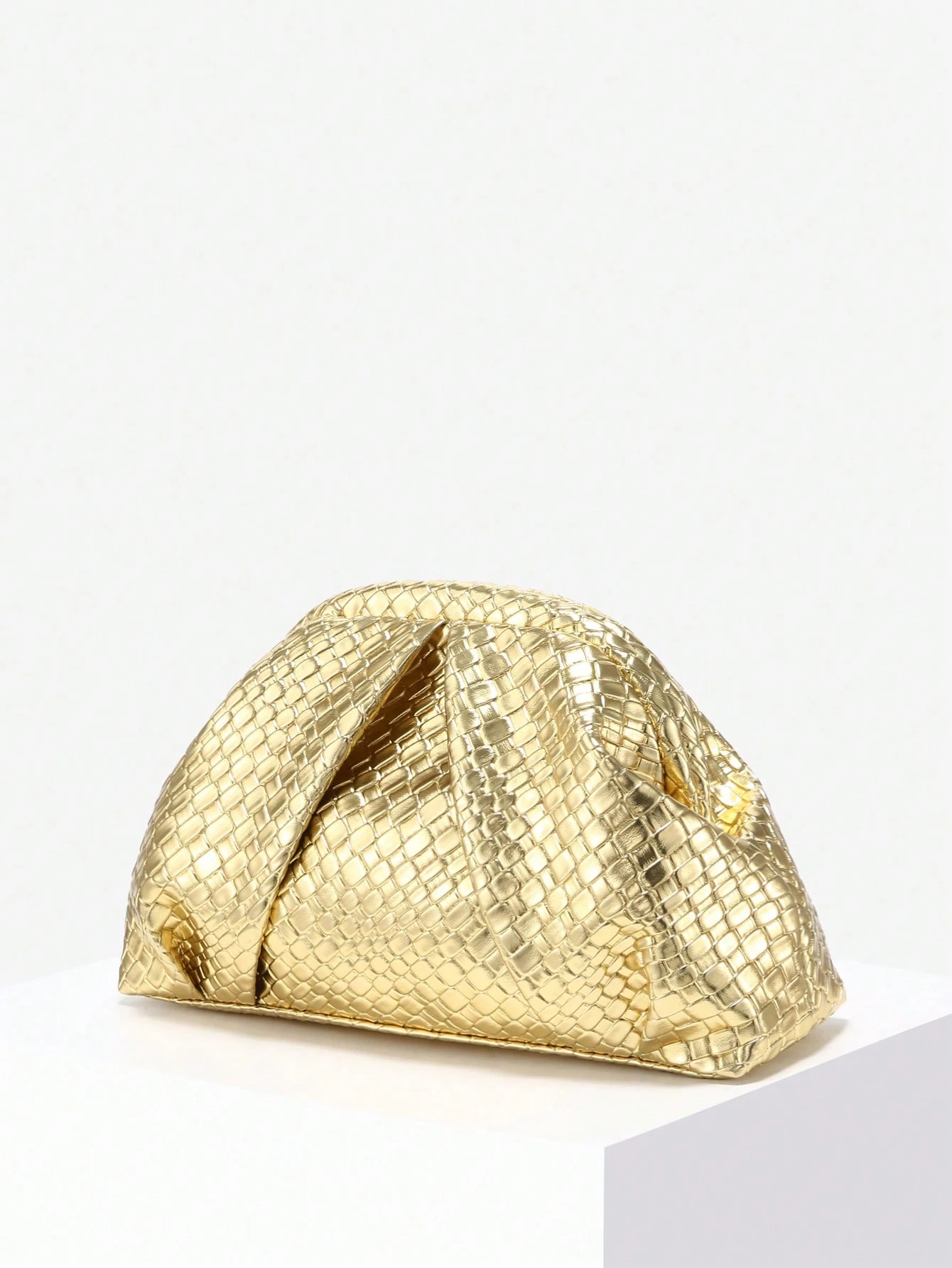 Sac à bandoulière en forme de croissant grande capacité en faux cuir style vintage punk — vue 5
