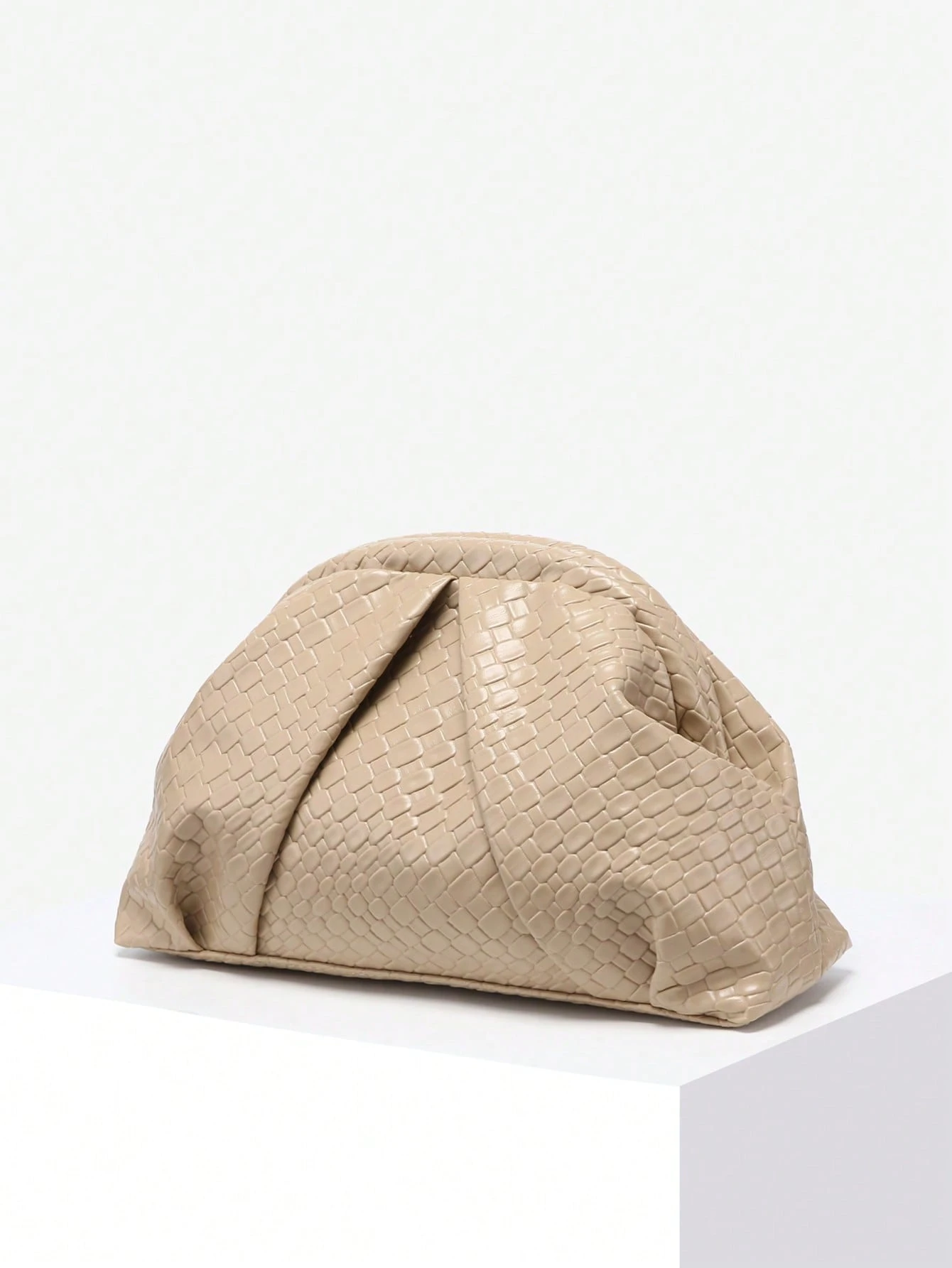 Sac à bandoulière en forme de croissant grande capacité en faux cuir style vintage punk — vue 7