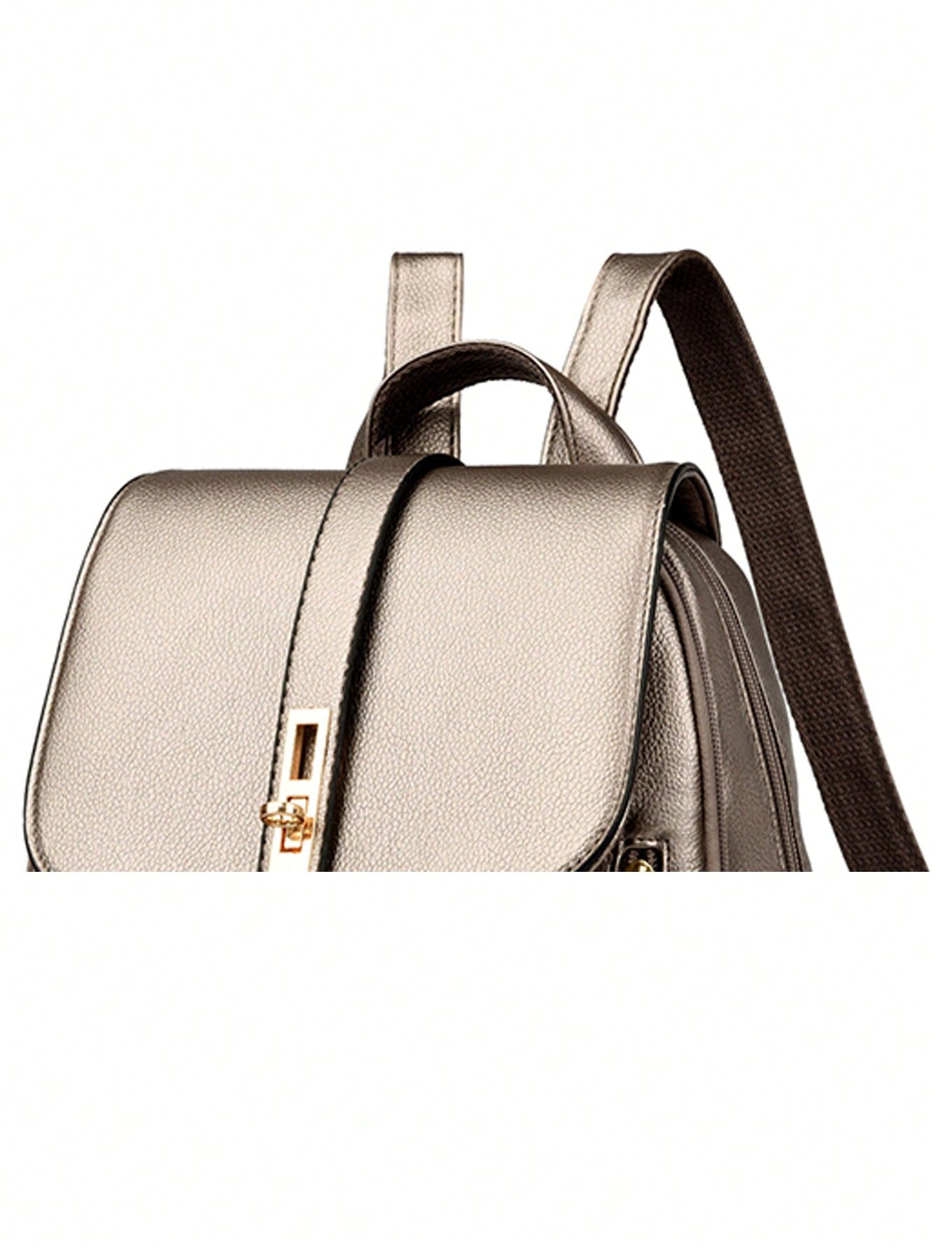 Sac à dos de luxe souple pour femmes 2026, sac d'école de designer de mode en PU souple — vue 7