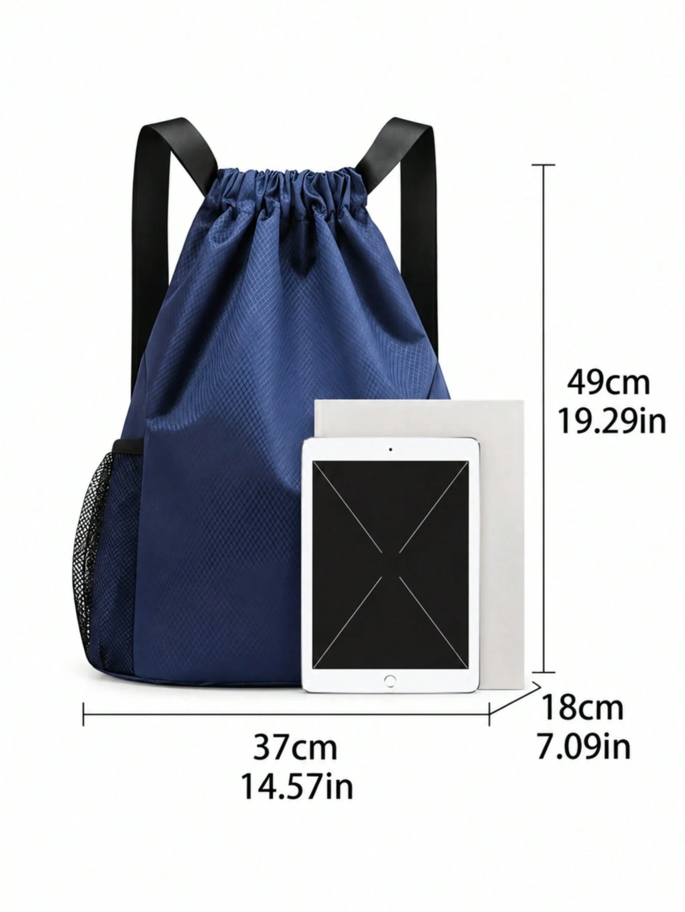 Sac à dos imperméable avec cordon de serrage et séparation sec/humide, grand sac de — vue 9