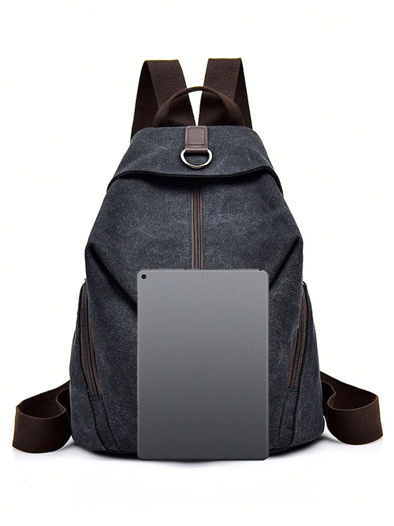 Sac à dos en canevas pour femmes Sac à dos décontracté pour étudiants, Sac à bandoulière — vue 11