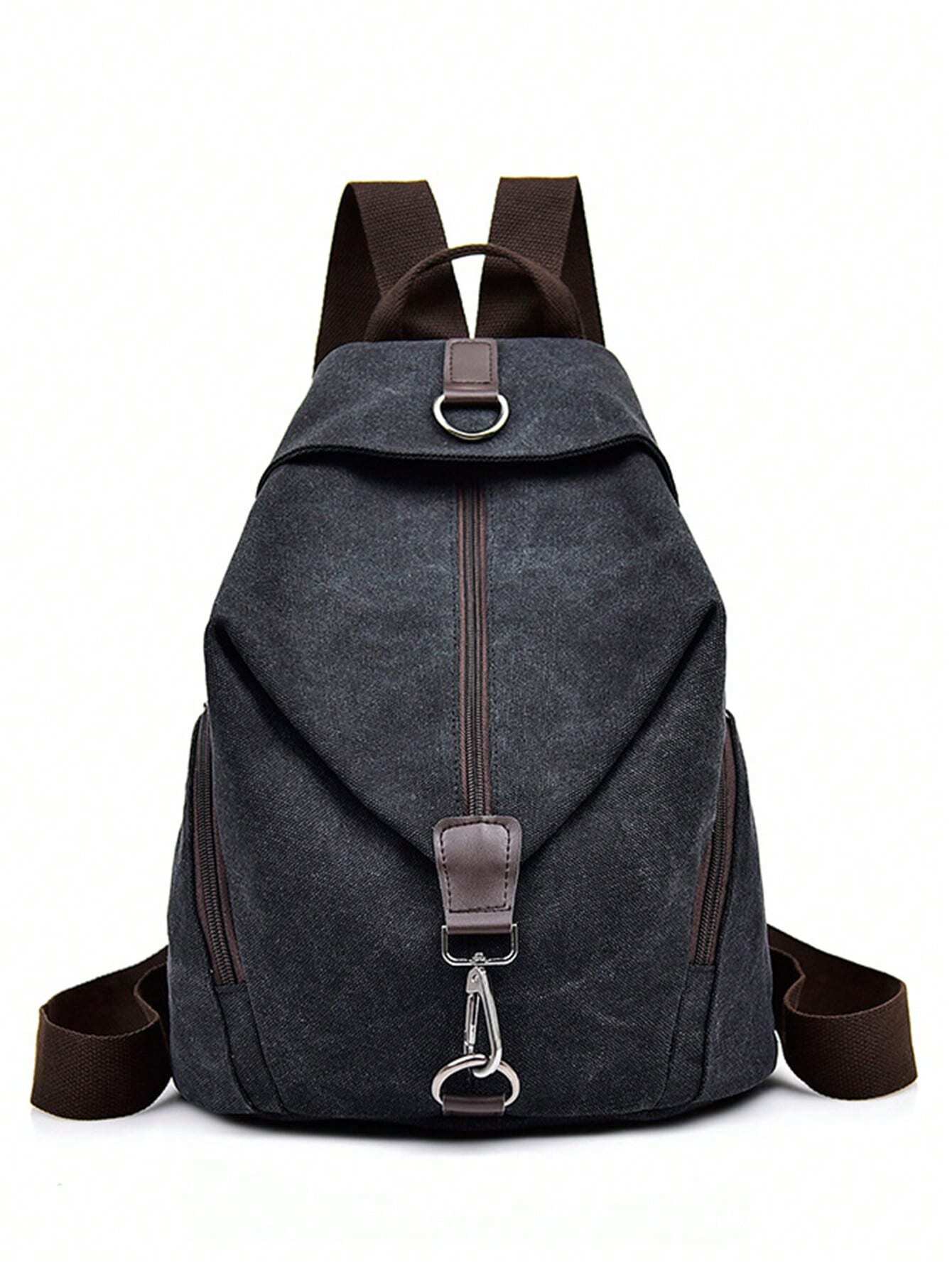 Sac à dos en canevas pour femmes Sac à dos décontracté pour étudiants, Sac à bandoulière — vue 9