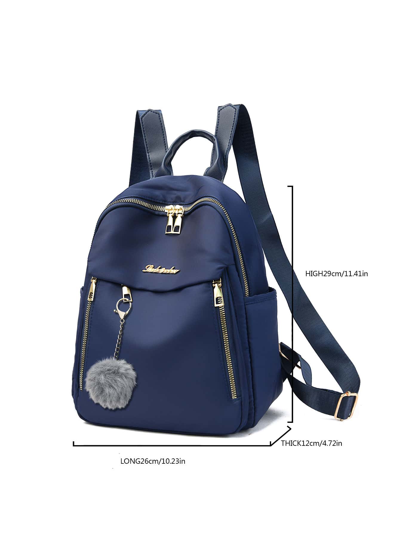 Sac à dos imperméable et léger avec breloque pour sac d'école pour diplômés, — vue 9