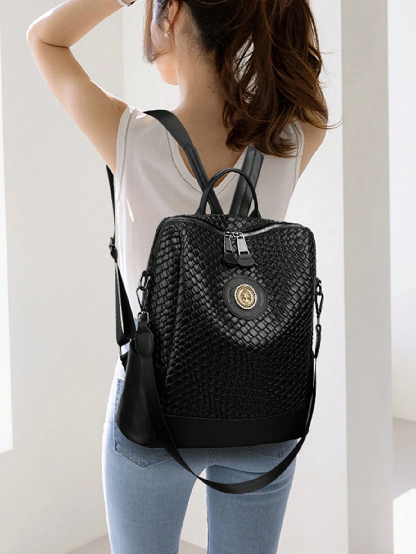 Sac à dos de marque de luxe pour femmes avec grande capacité et sac à dos de voyage — vue 8