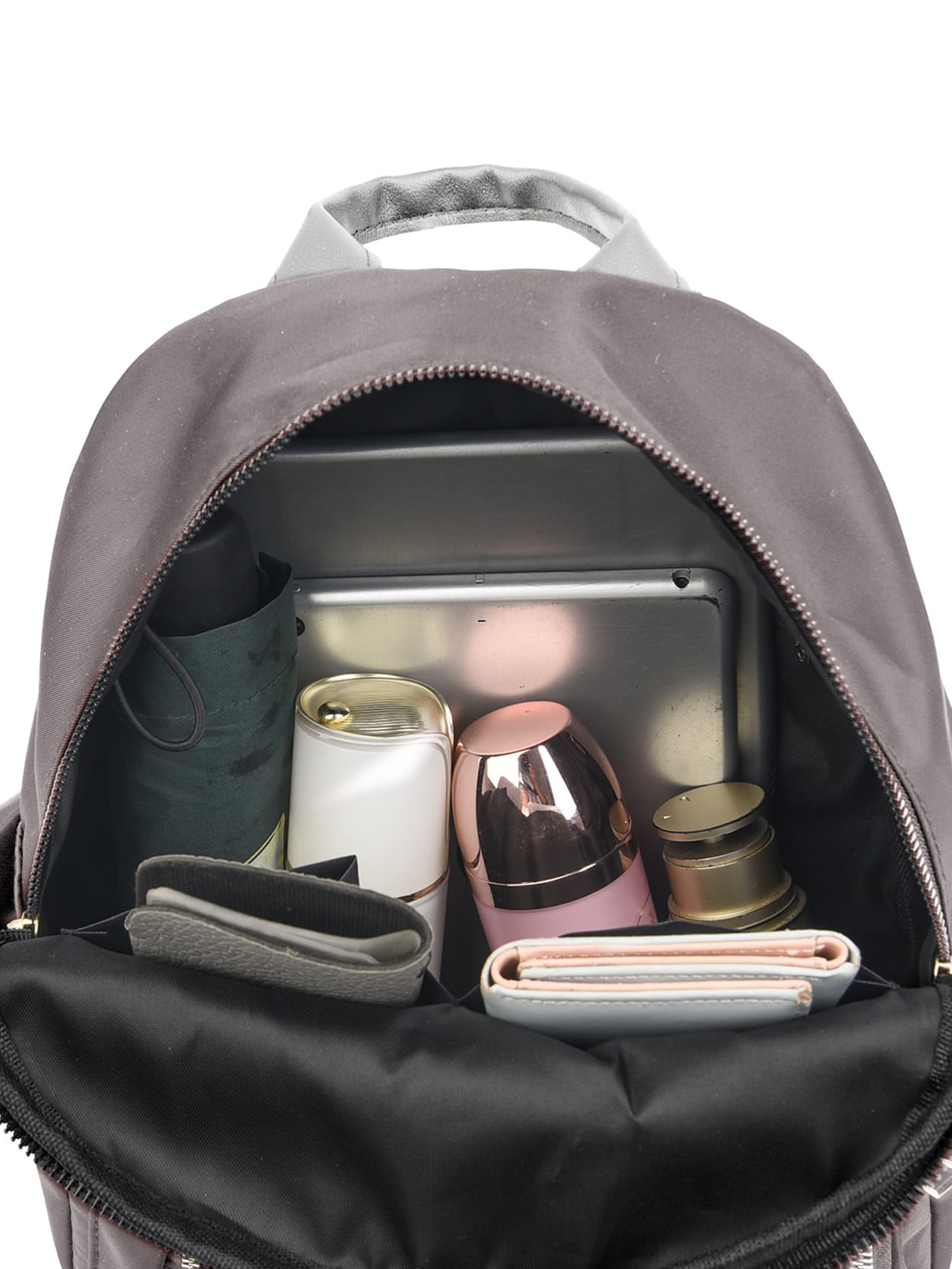 Sac à dos imperméable et léger avec graphique de lettres et sac charme, sac d'école pour — vue 11