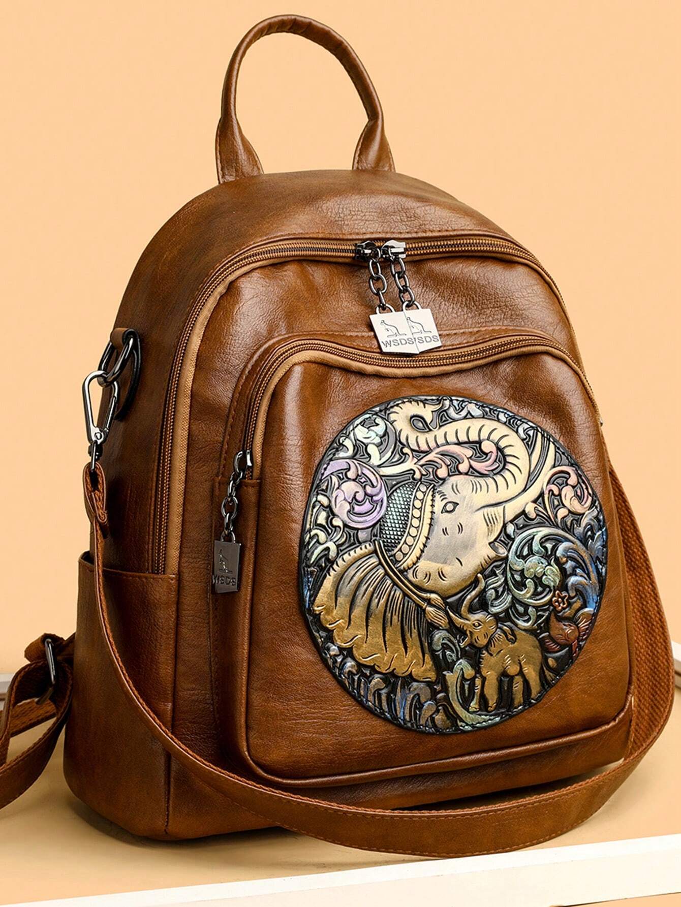 Sac à dos multifonction en PU souple pour femmes, nouveau sac à bandoulière de style