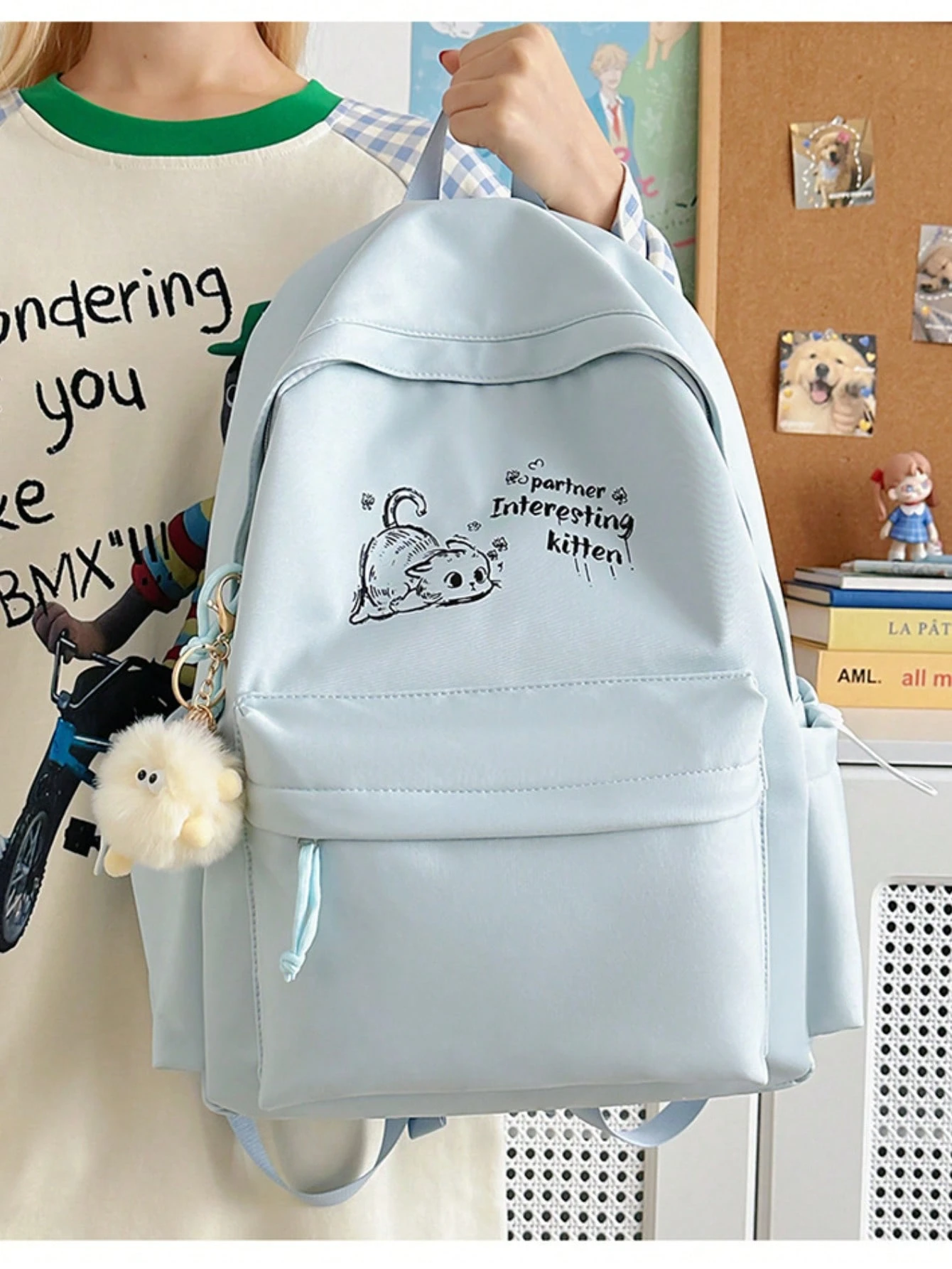 Sac à dos pour fille, polyvalent, adapté aux élèves du secondaire, grande capacité, style — vue 6