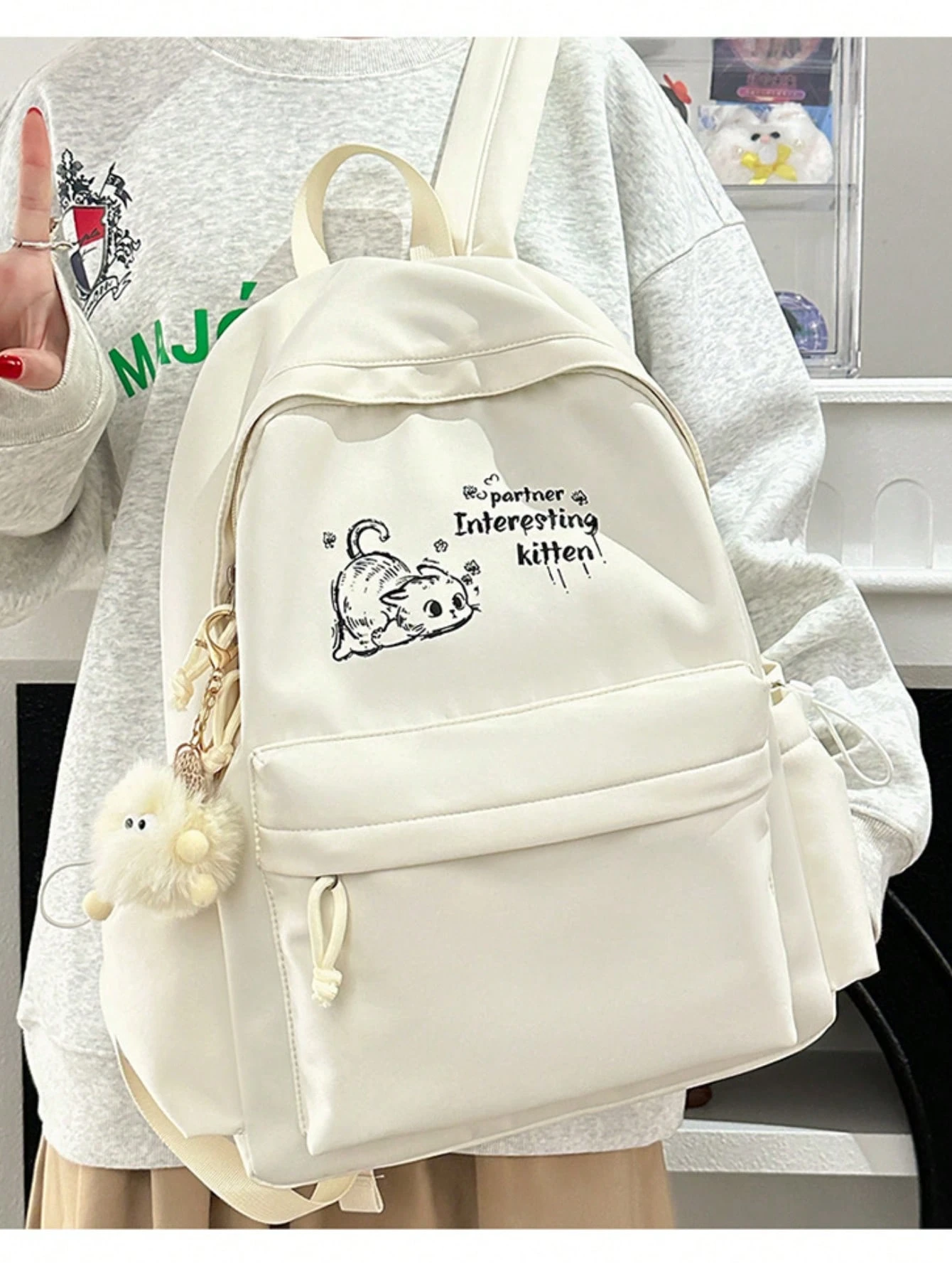 Sac à dos pour fille, polyvalent, adapté aux élèves du secondaire, grande capacité, style — vue 7
