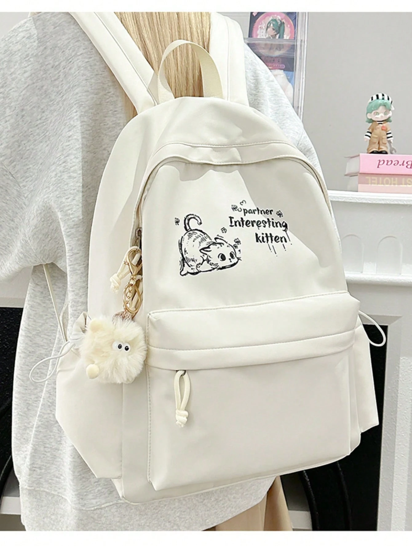 Sac à dos pour fille, polyvalent, adapté aux élèves du secondaire, grande capacité, style — vue 10