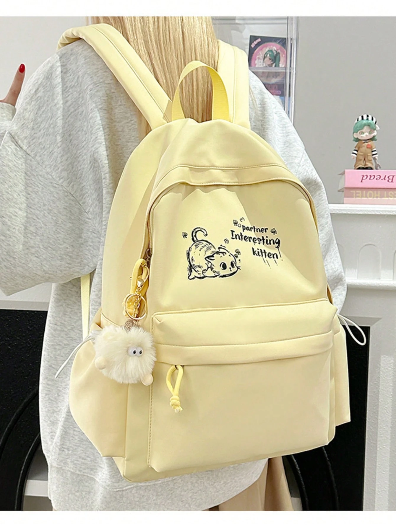 Sac à dos pour fille, polyvalent, adapté aux élèves du secondaire, grande capacité, style — vue 11