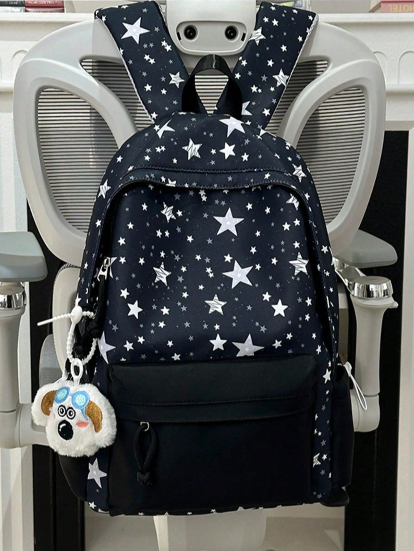 Nouveau sac à dos moderne pour élèves avec un imprimé floral frais, grande capacité, en — vue 2