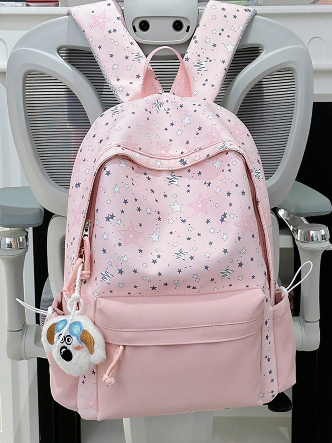 Nouveau sac à dos moderne pour élèves avec un imprimé floral frais, grande capacité, en — vue 3