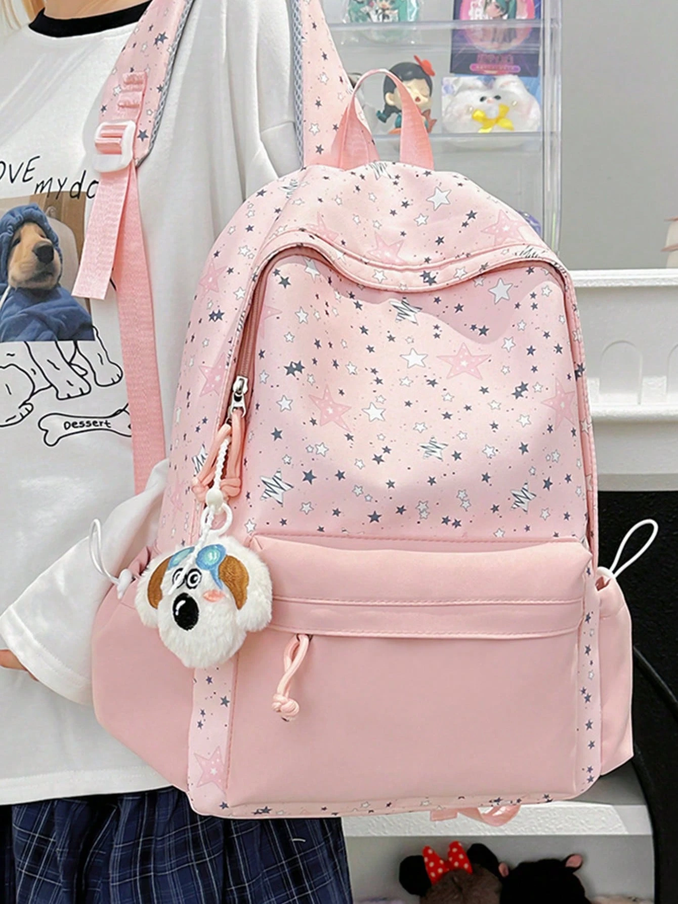 Nouveau sac à dos moderne pour élèves avec un imprimé floral frais, grande capacité, en — vue 6