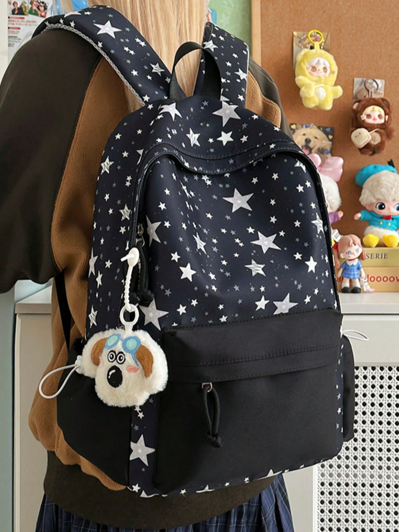 Nouveau sac à dos moderne pour élèves avec un imprimé floral frais, grande capacité, en — vue 11